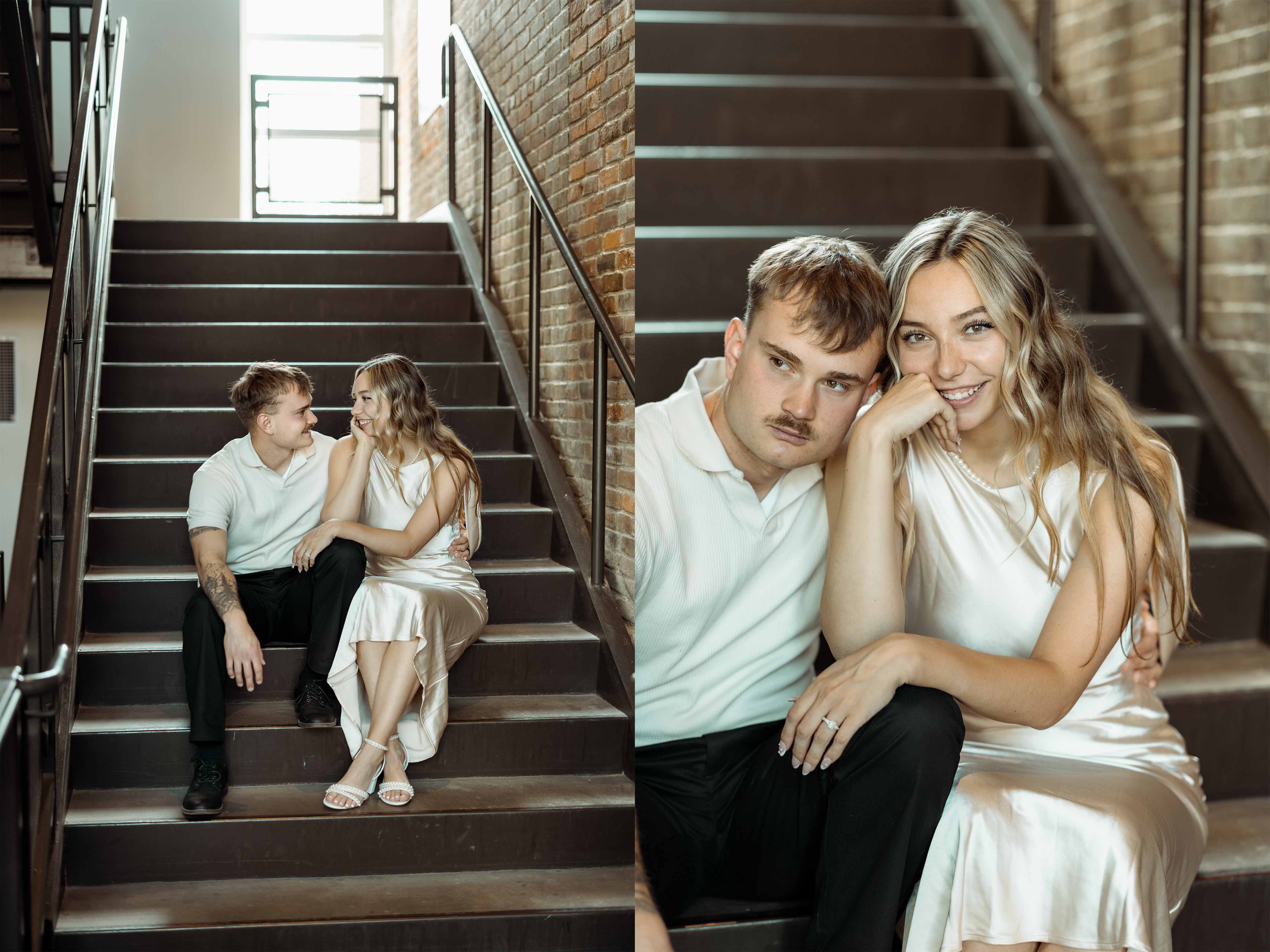 Downtown Cedar Rapids Engagement Pictures, Cedar Rapids, Iowa