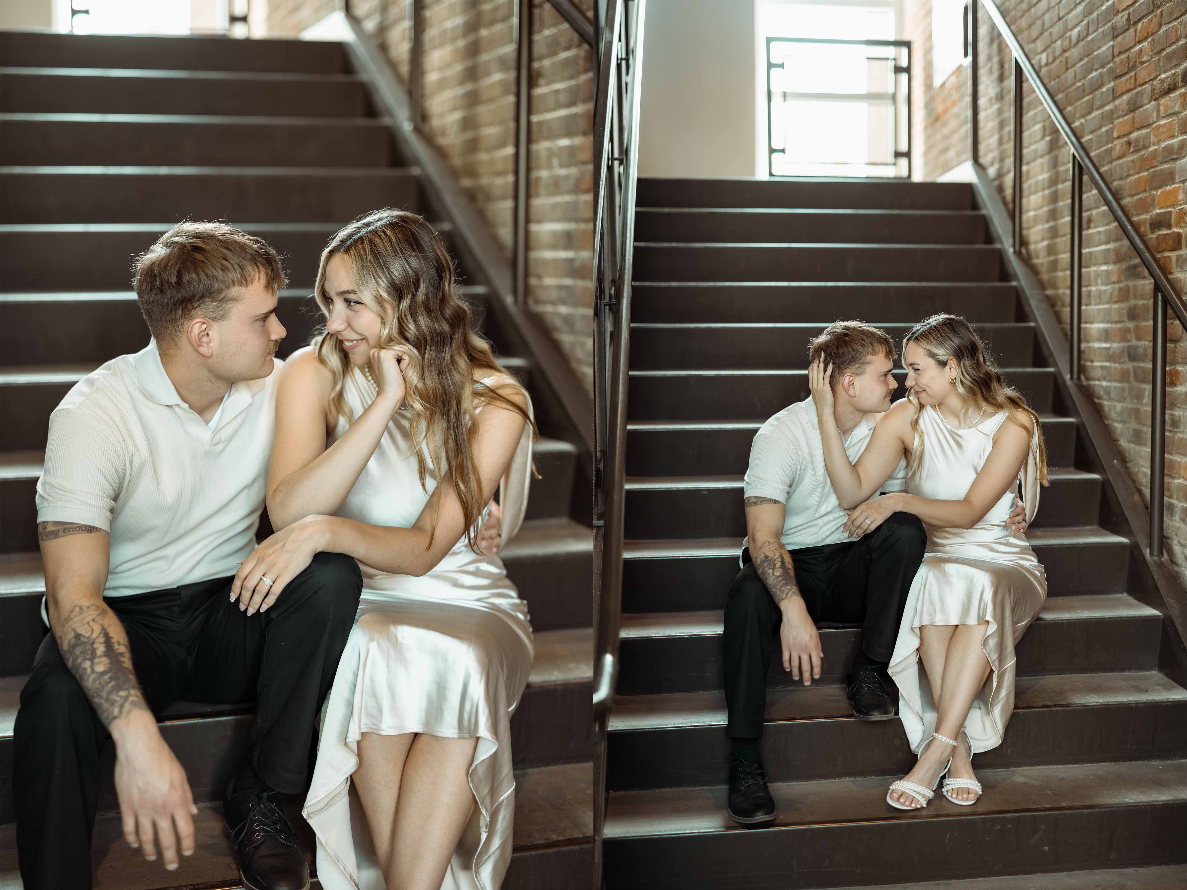Downtown Cedar Rapids Engagement Pictures, Cedar Rapids, Iowa