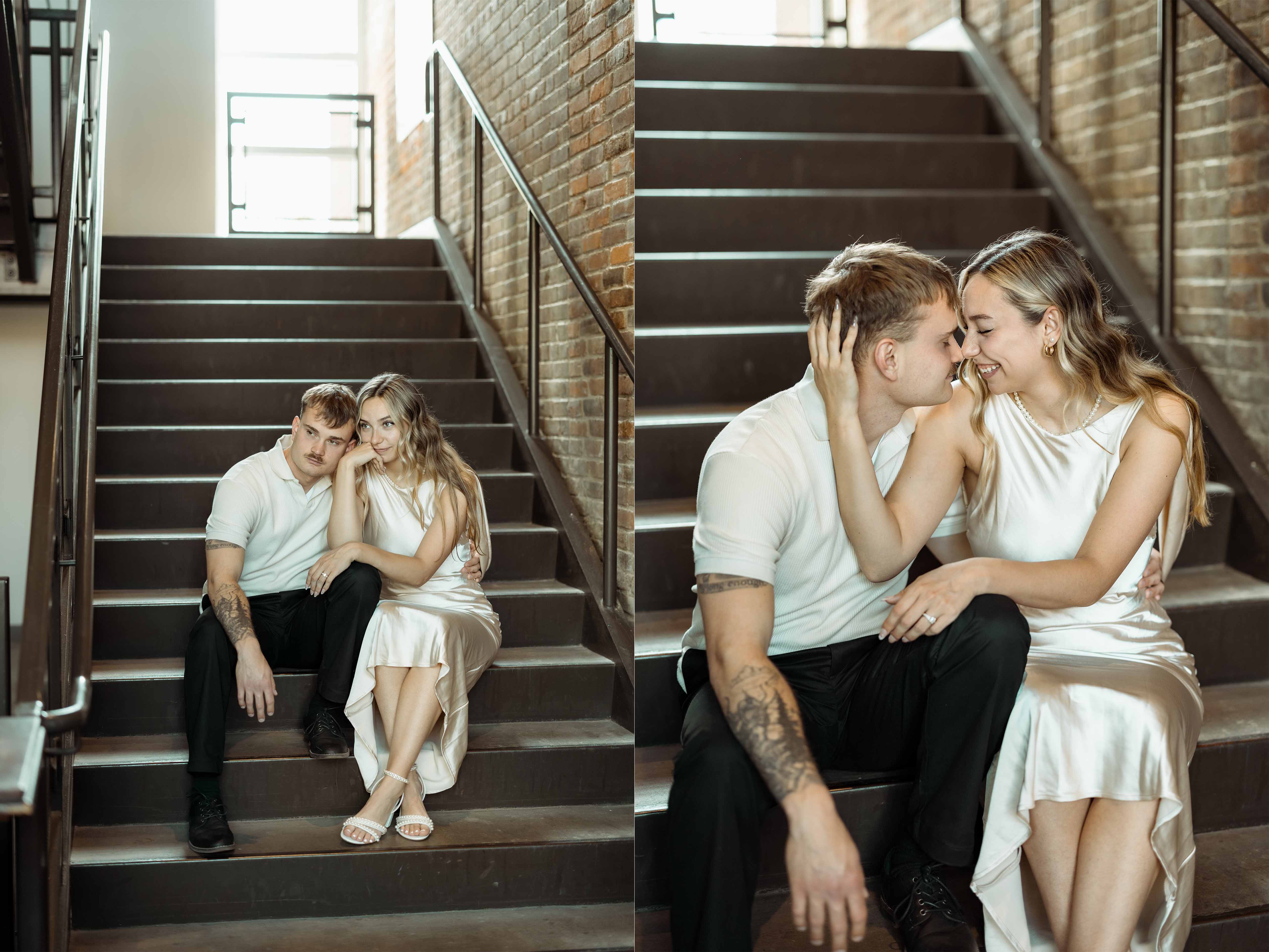 Downtown Cedar Rapids Engagement Pictures, Cedar Rapids, Iowa