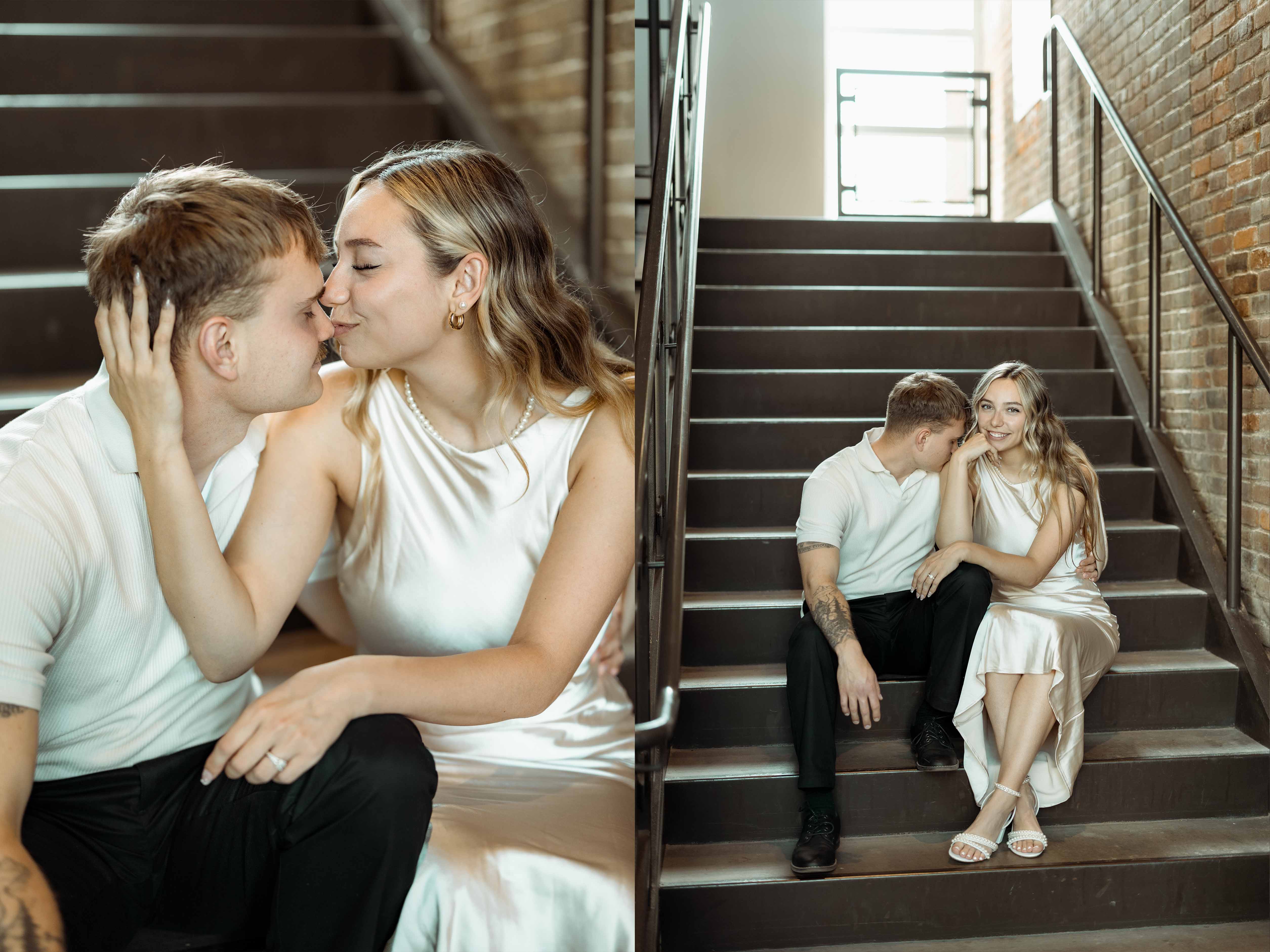 Downtown Cedar Rapids Engagement Pictures, Cedar Rapids, Iowa