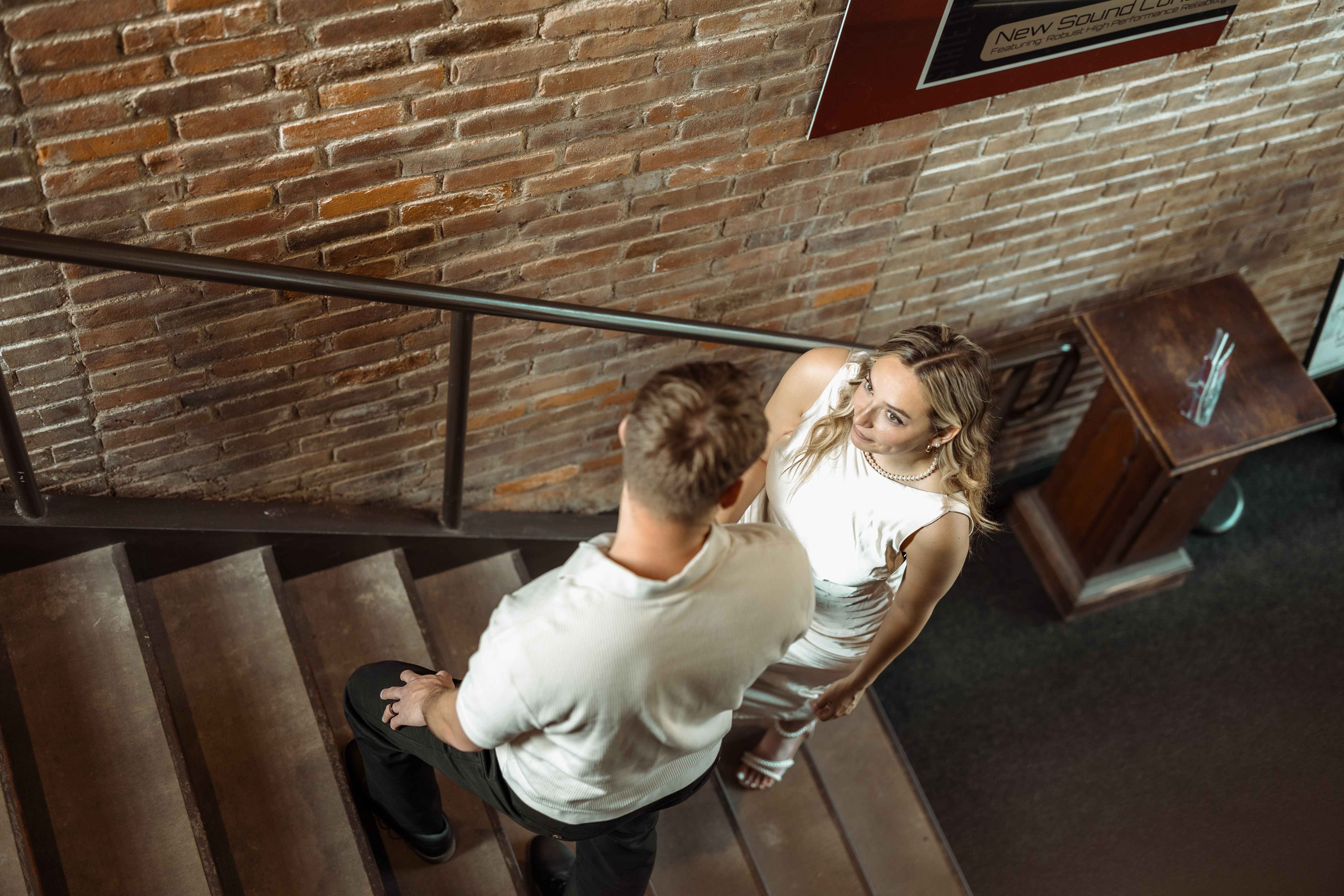 Downtown Cedar Rapids Engagement Pictures, Cedar Rapids, Iowa