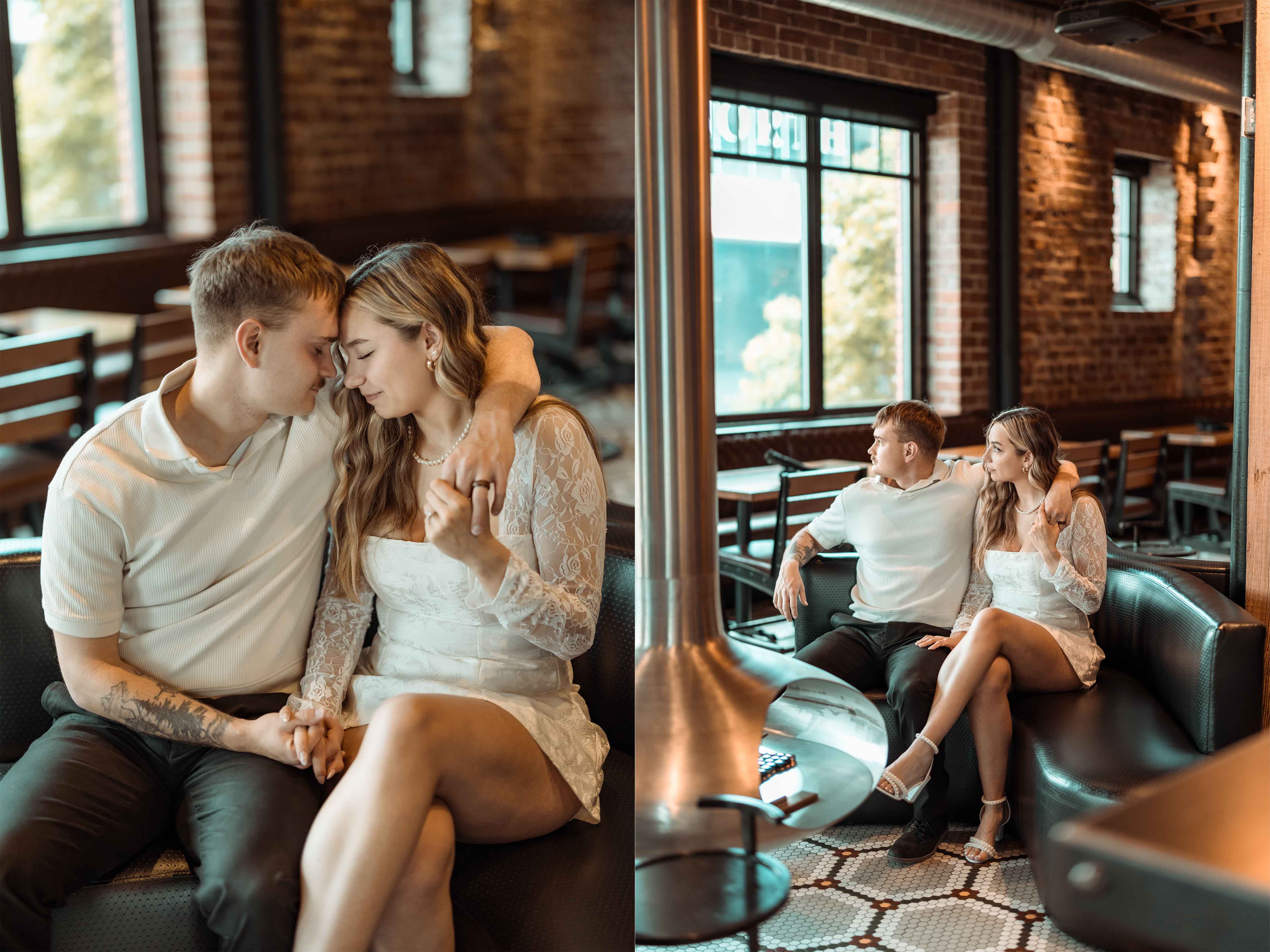 Downtown Cedar Rapids Engagement Pictures, Cedar Rapids, Iowa