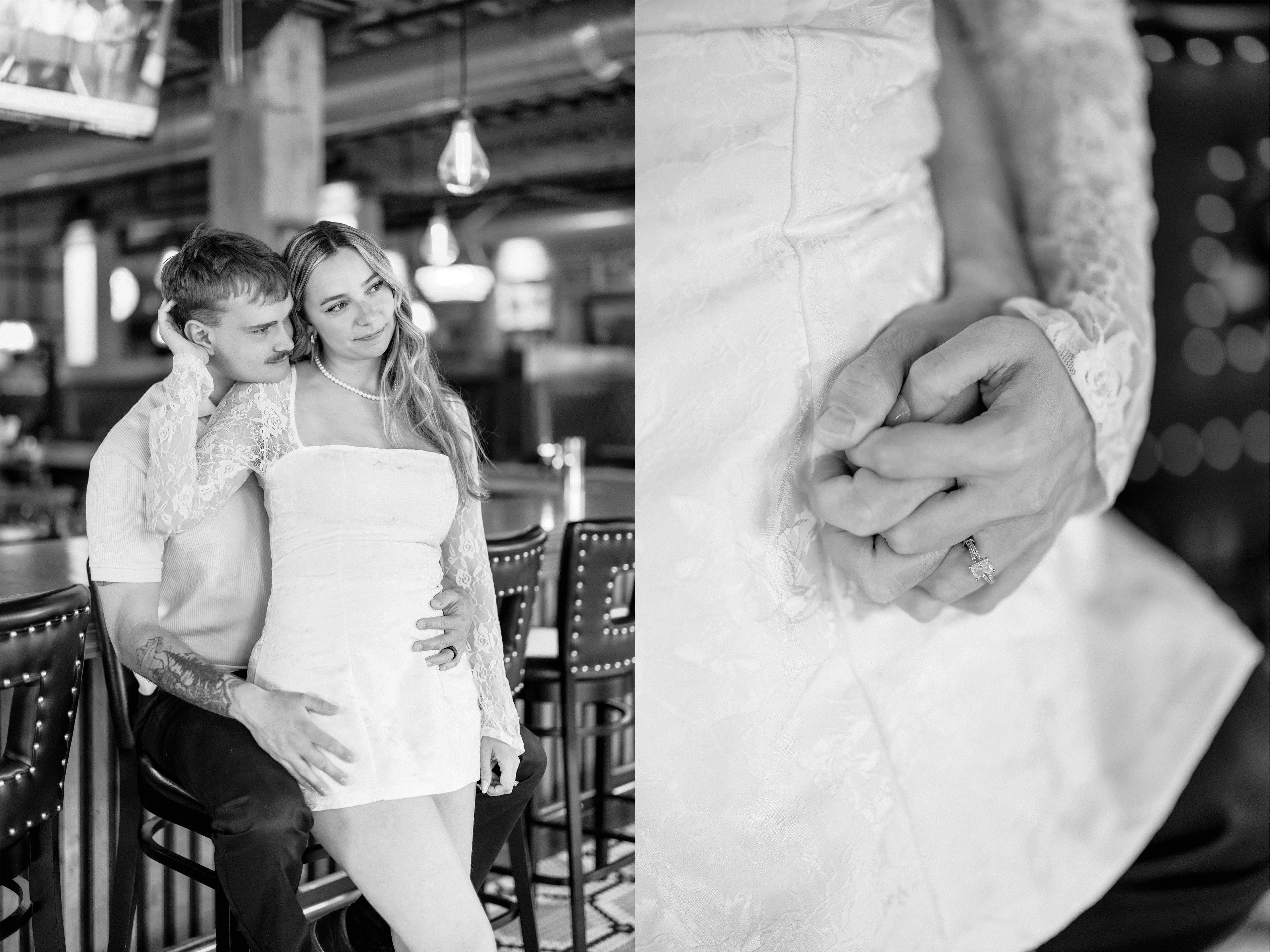 Downtown Cedar Rapids Engagement Pictures, Cedar Rapids, Iowa