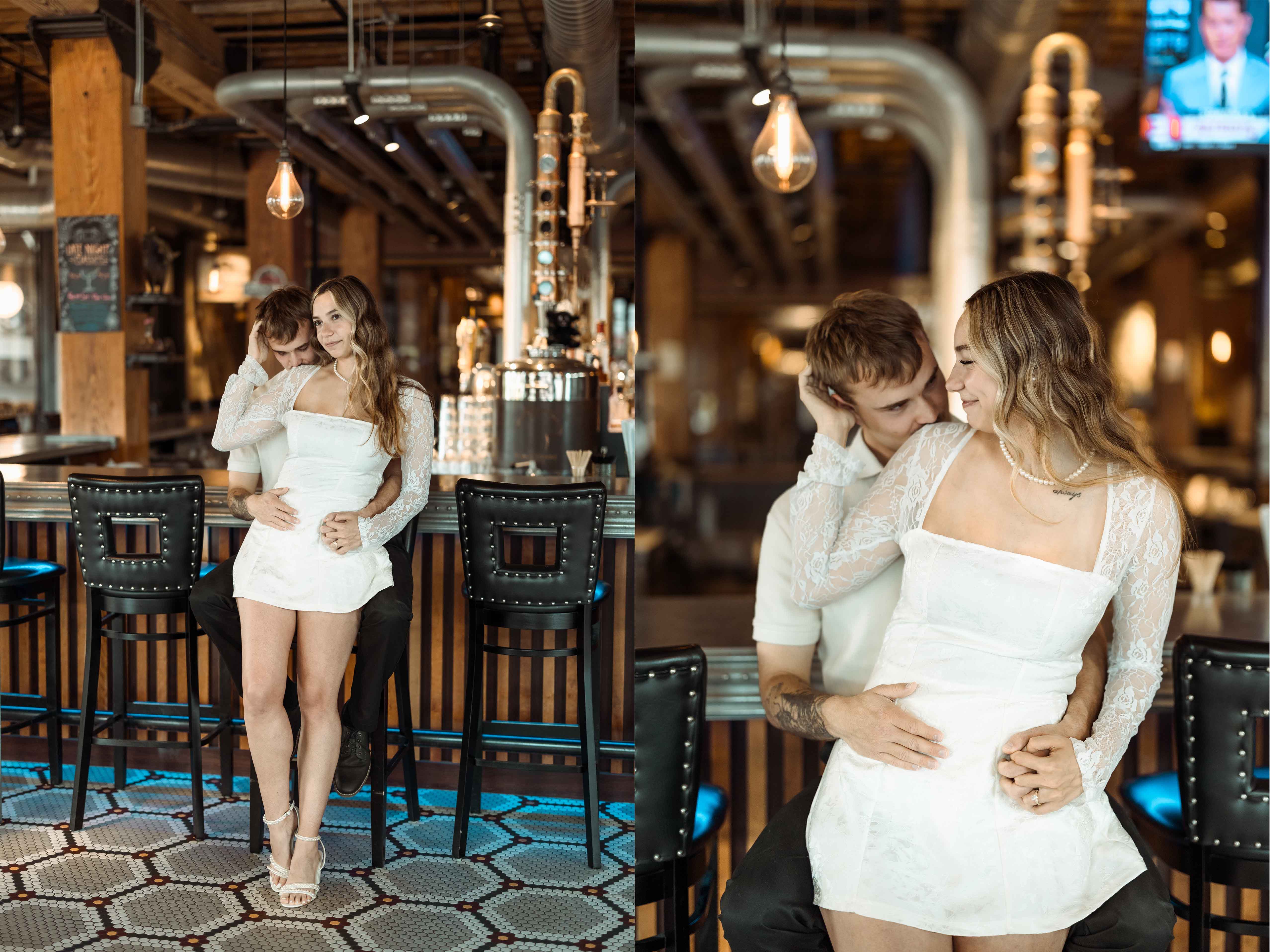 Downtown Cedar Rapids Engagement Pictures, Cedar Rapids, Iowa
