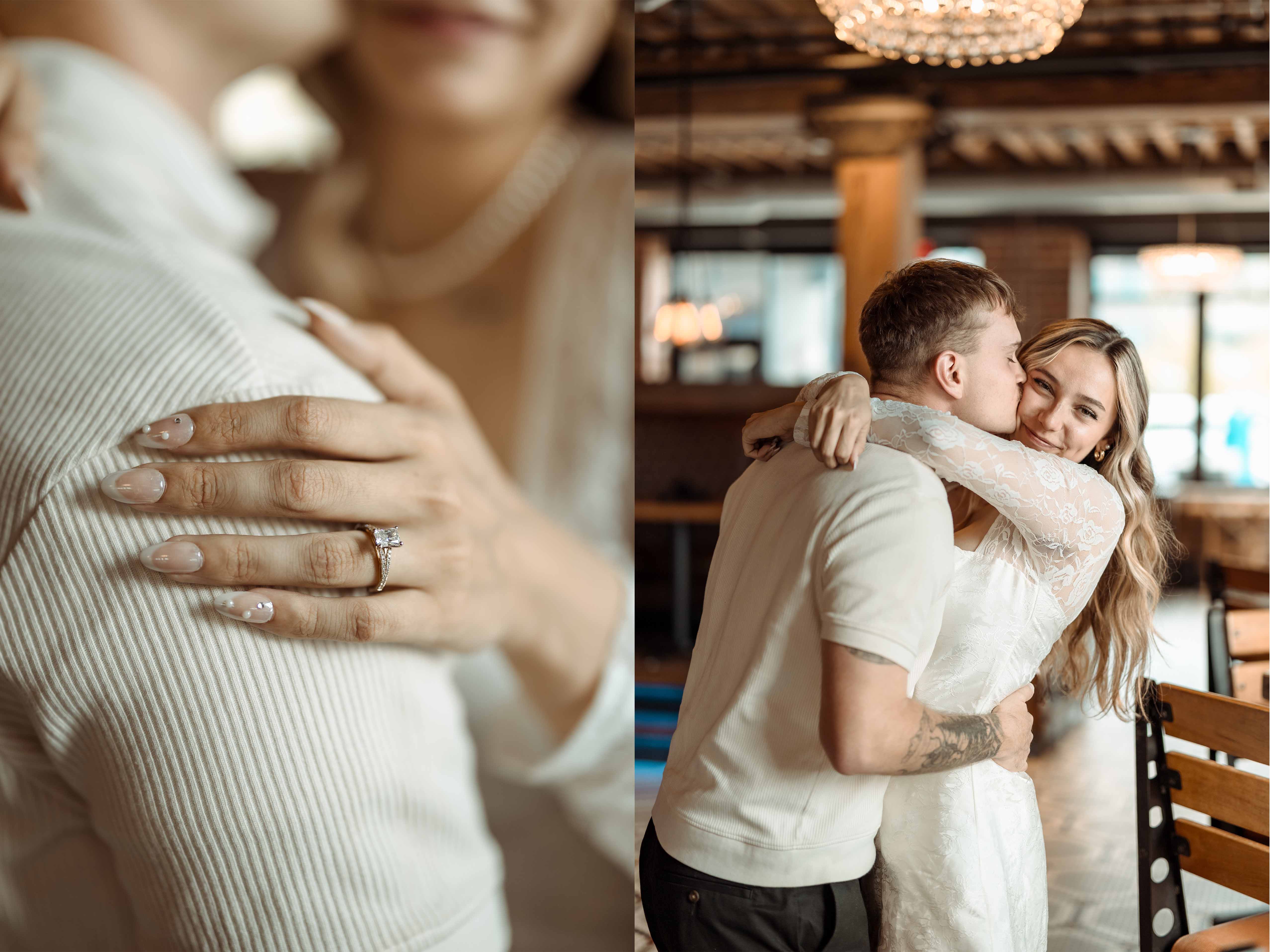 Downtown Cedar Rapids Engagement Pictures, Cedar Rapids, Iowa