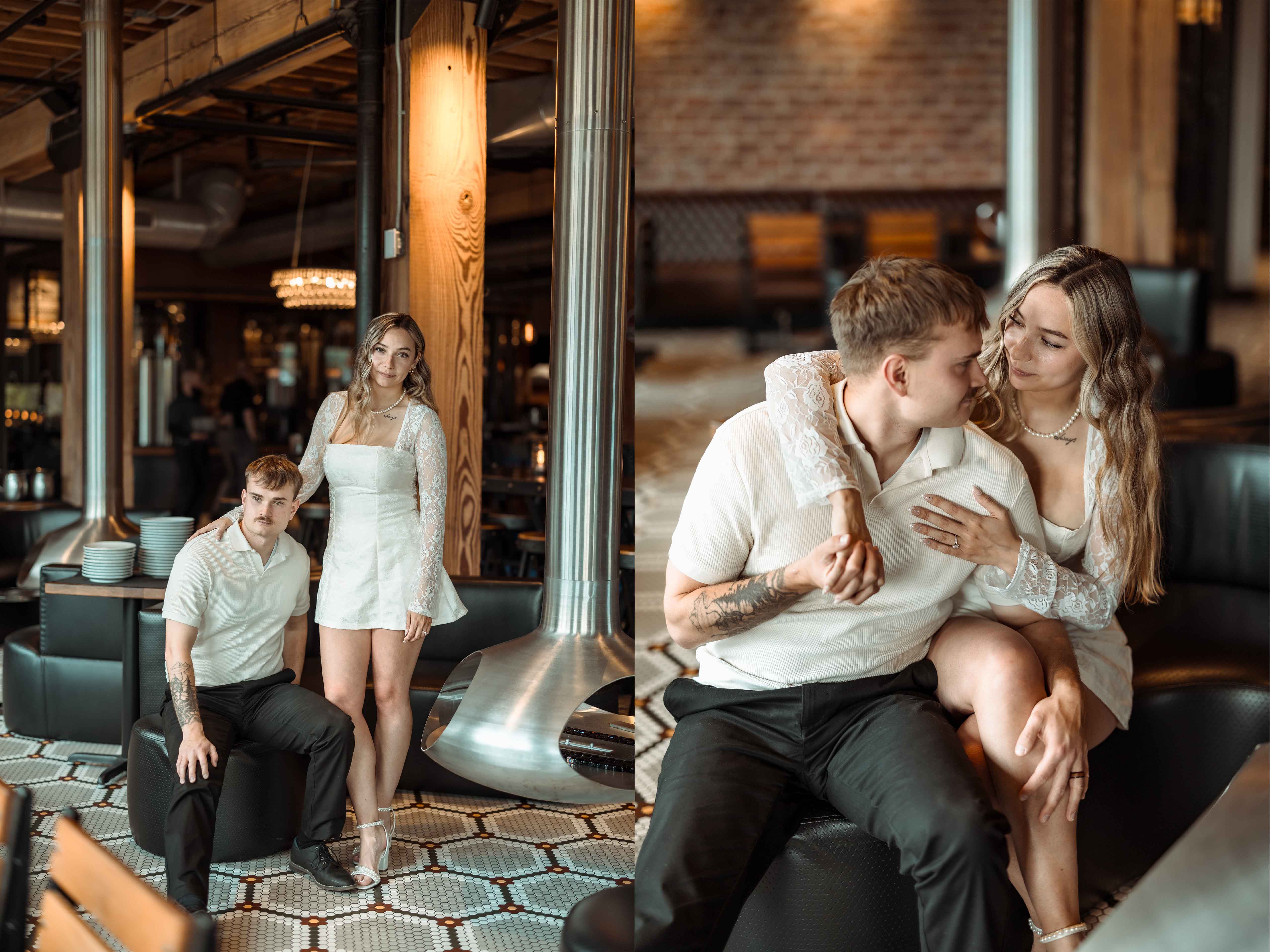 Downtown Cedar Rapids Engagement Pictures, Cedar Rapids, Iowa