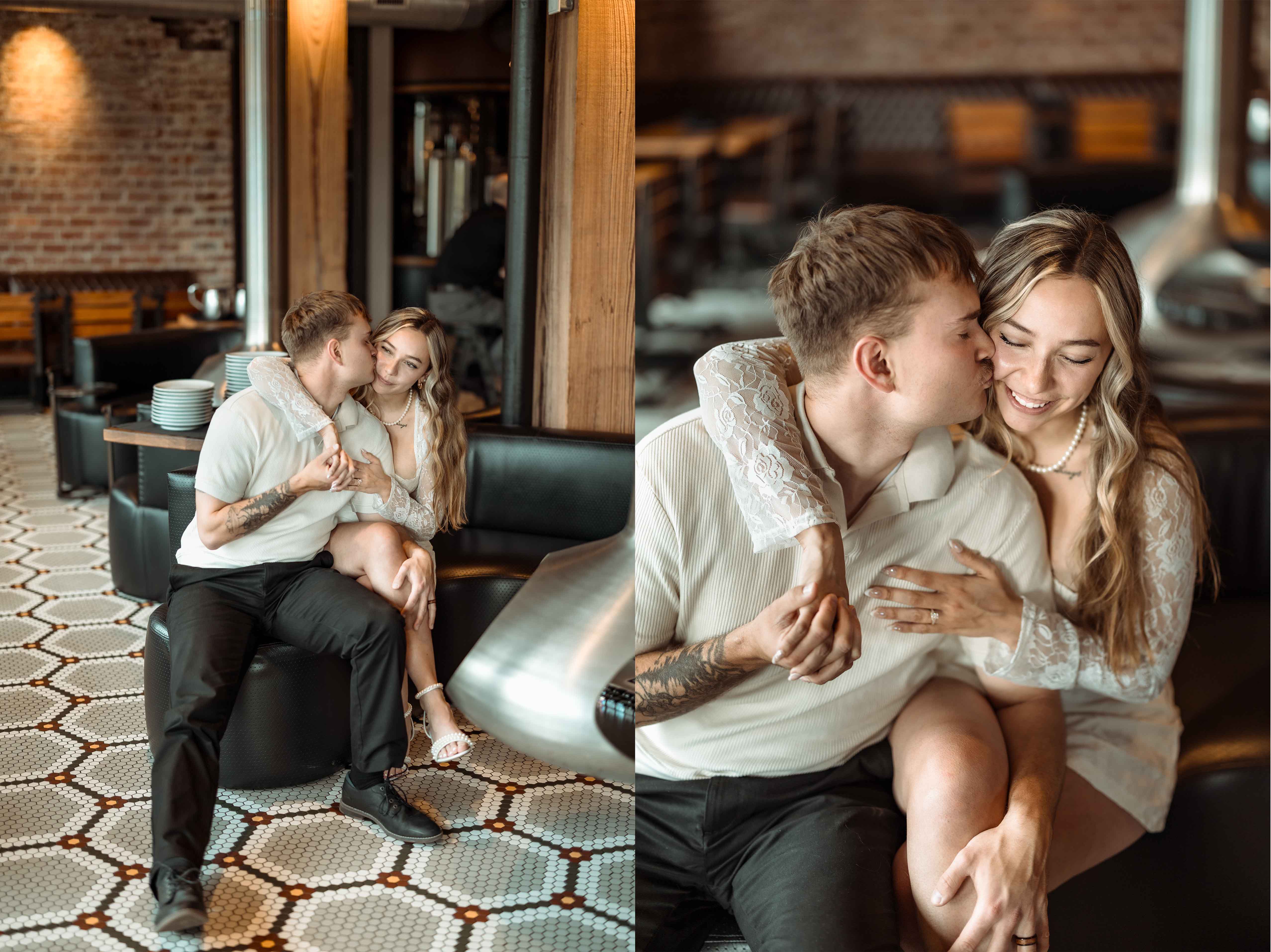 Downtown Cedar Rapids Engagement Pictures, Cedar Rapids, Iowa