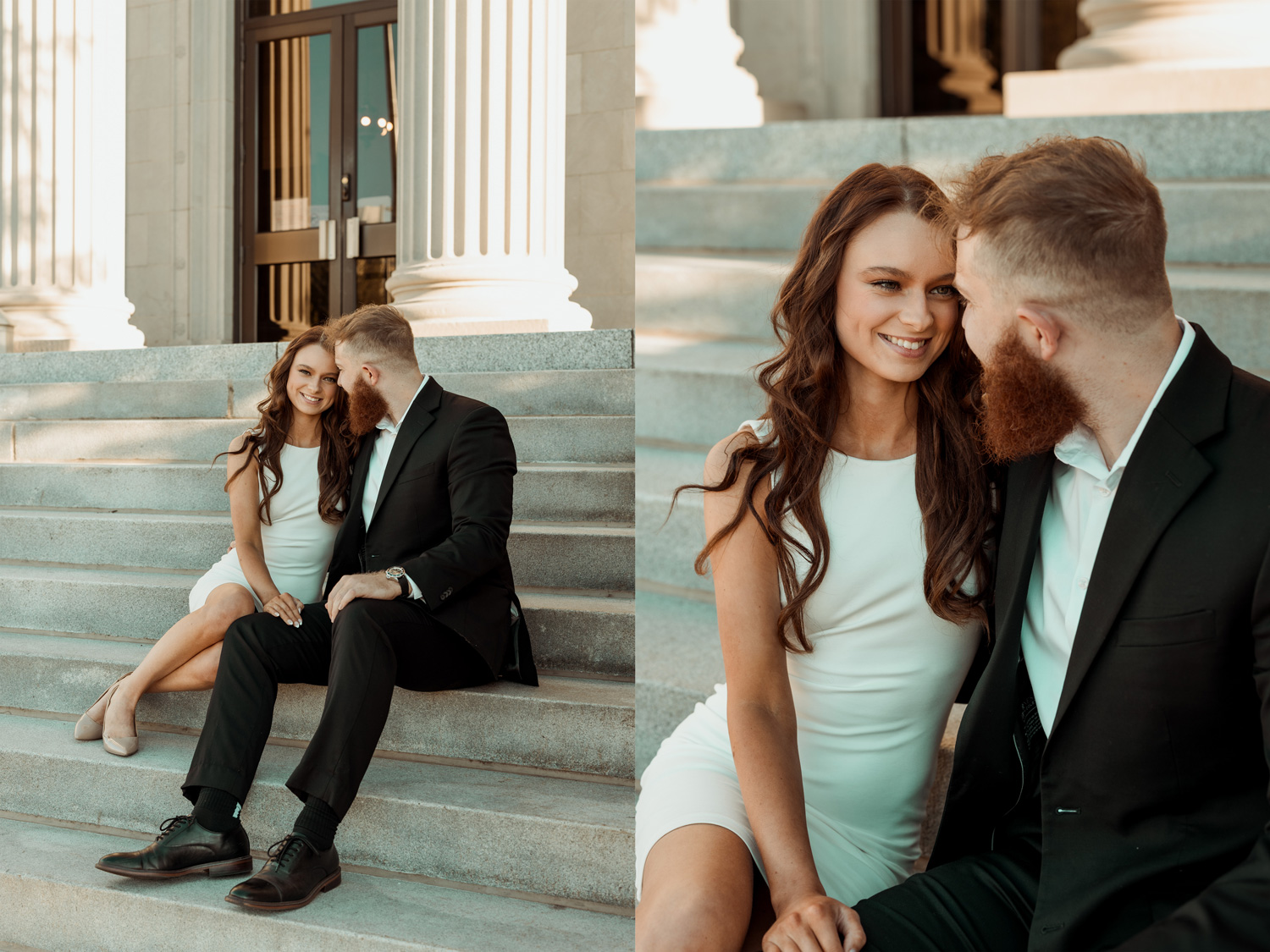 Downtown Cedar Rapids Engagement Pictures, Cedar Rapids, Iowa