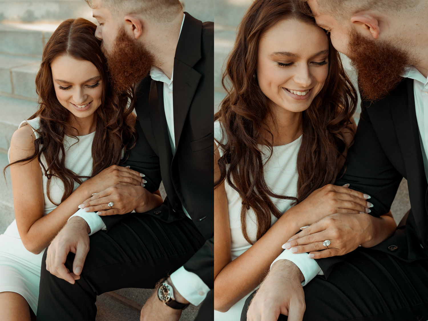 Downtown Cedar Rapids Engagement Pictures, Cedar Rapids, Iowa
