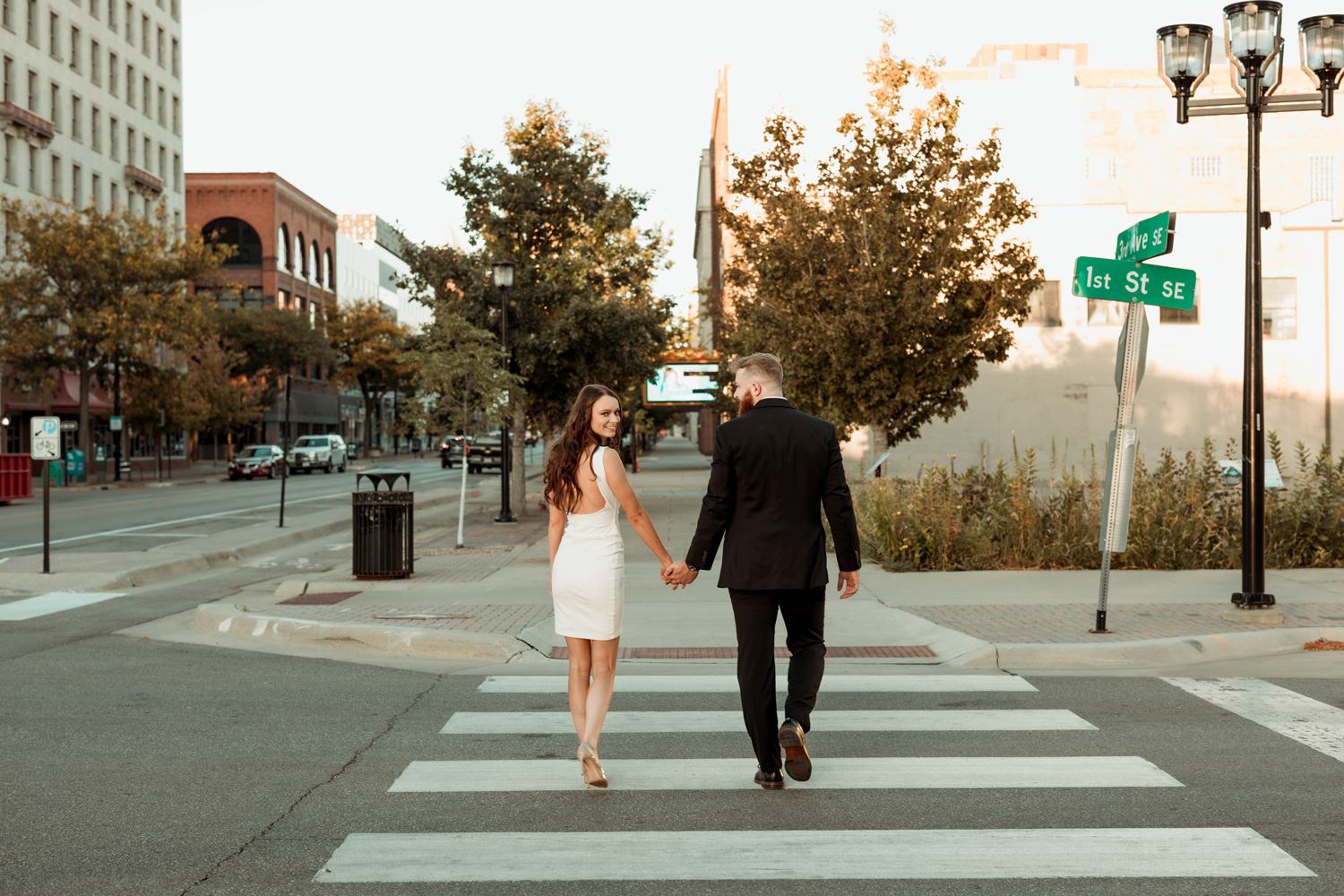 Downtown Cedar Rapids Engagement Pictures, Cedar Rapids, Iowa