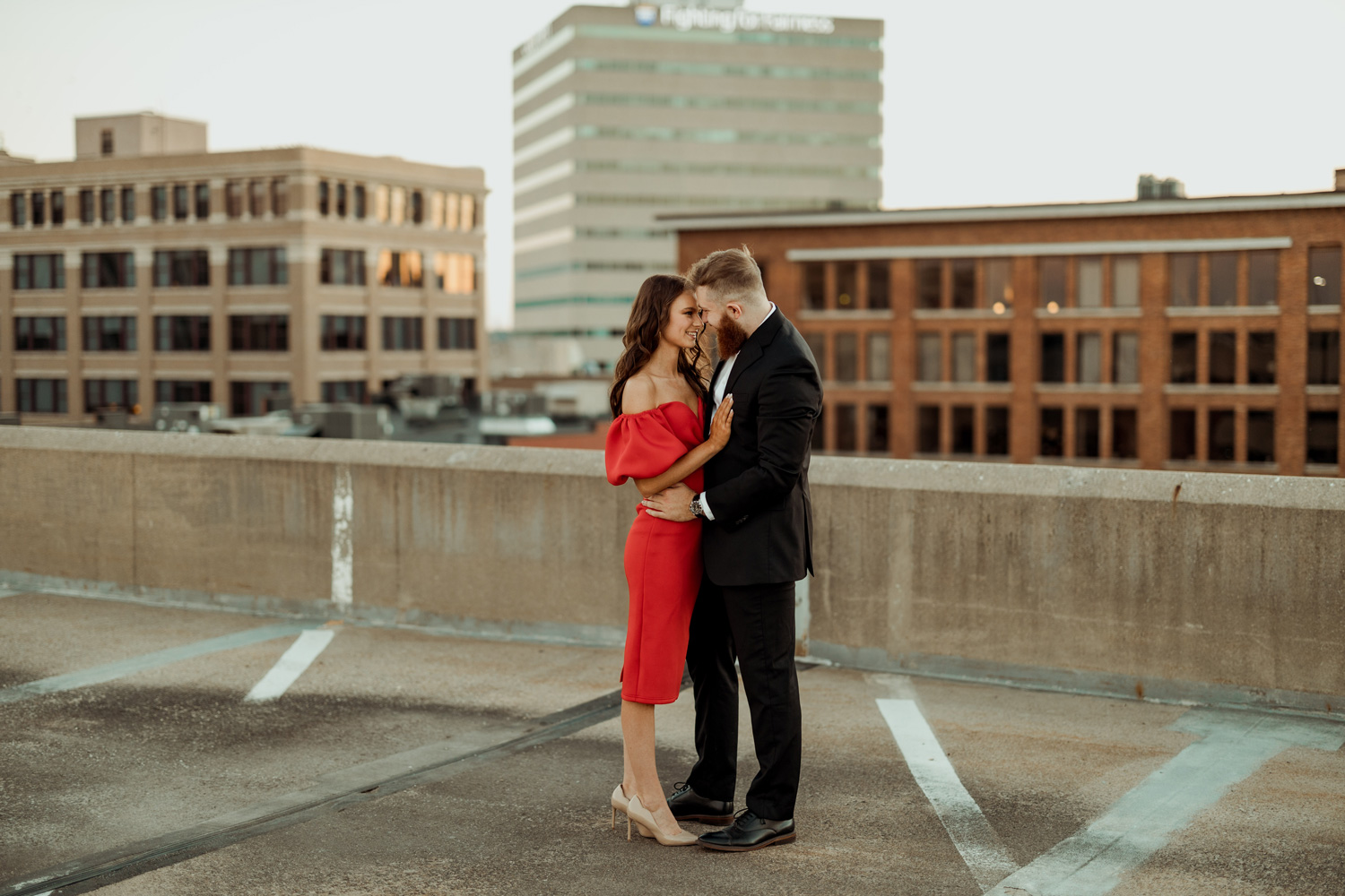 Downtown Cedar Rapids Engagement Pictures, Cedar Rapids, Iowa