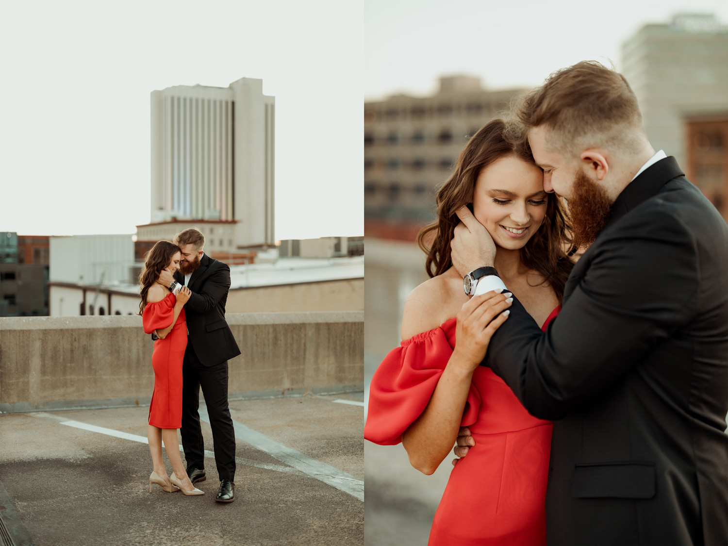 Downtown Cedar Rapids Engagement Pictures, Cedar Rapids, Iowa