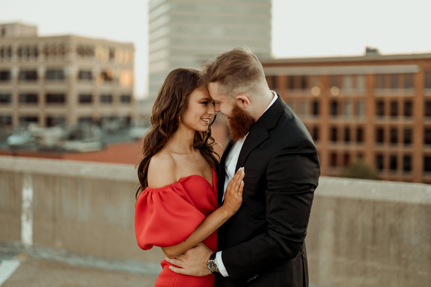 Downtown Cedar Rapids Engagement Pictures, Cedar Rapids, Iowa