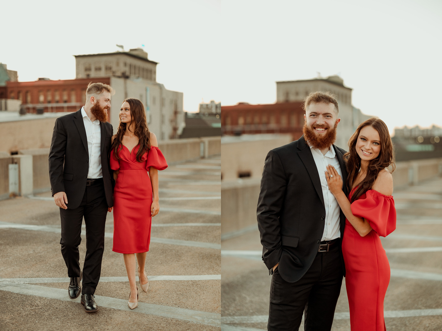 Downtown Cedar Rapids Engagement Pictures, Cedar Rapids, Iowa