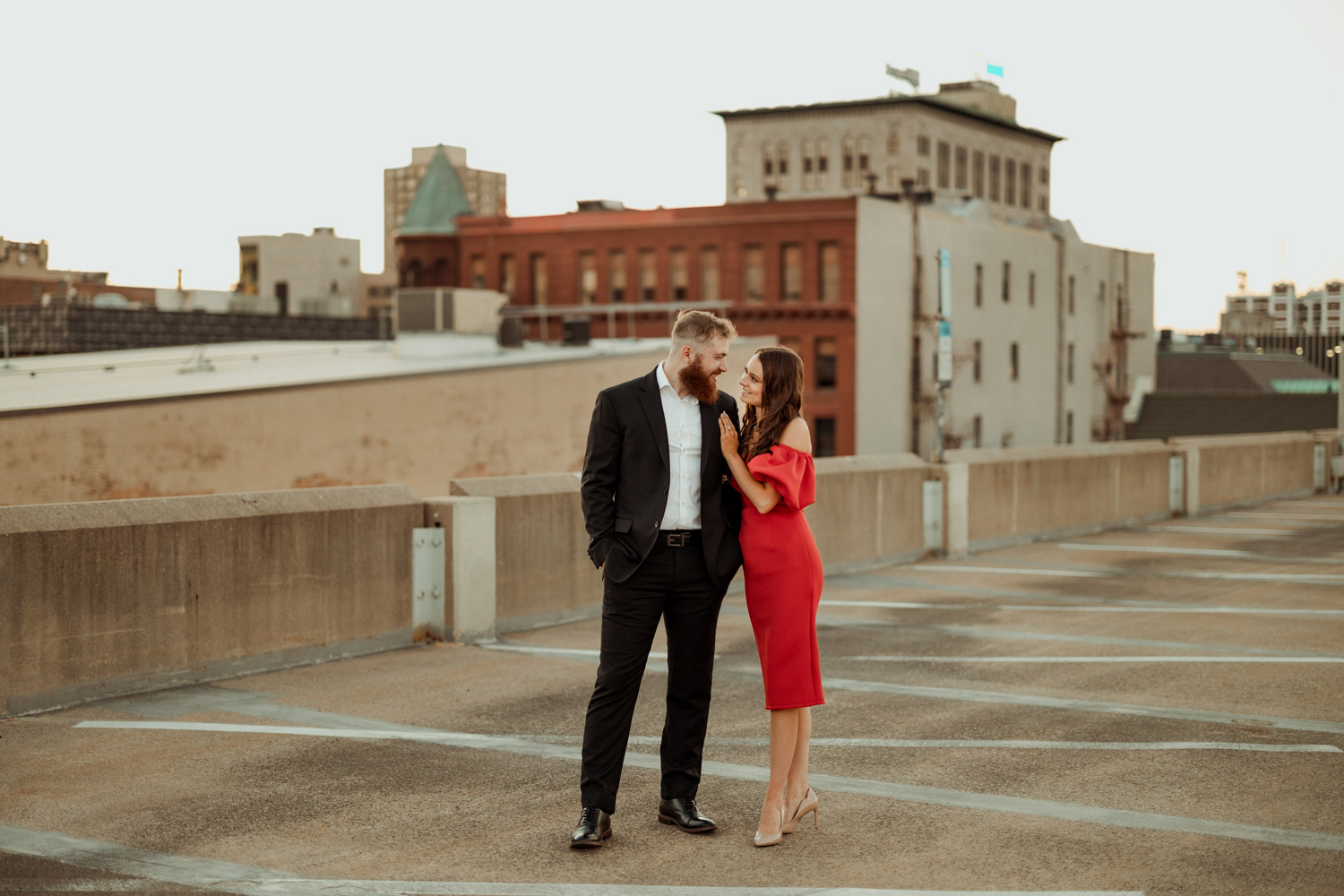 Downtown Cedar Rapids Engagement Pictures, Cedar Rapids, Iowa
