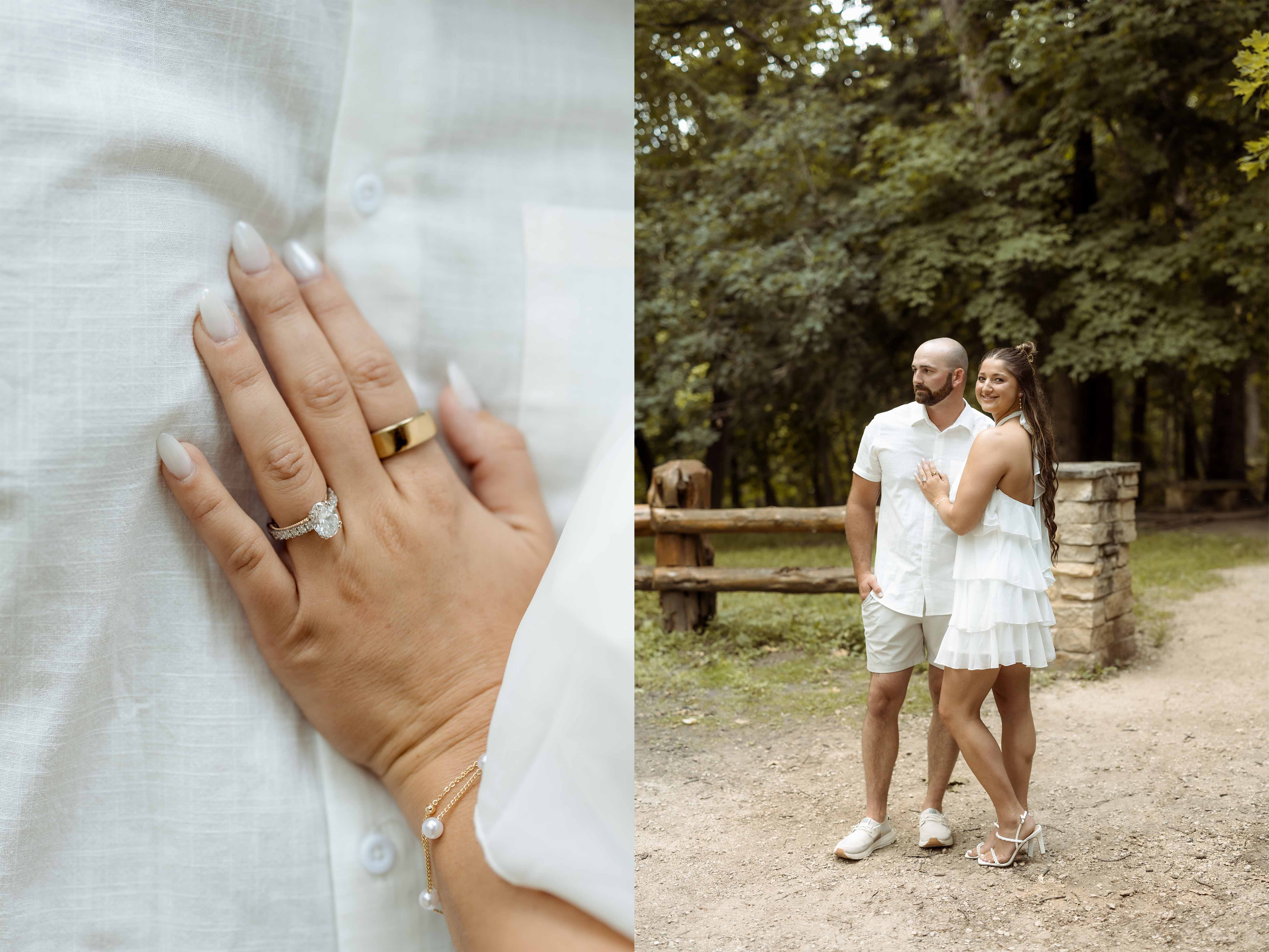 Palisades Park Engagement, Mount Vernon, Iowa
