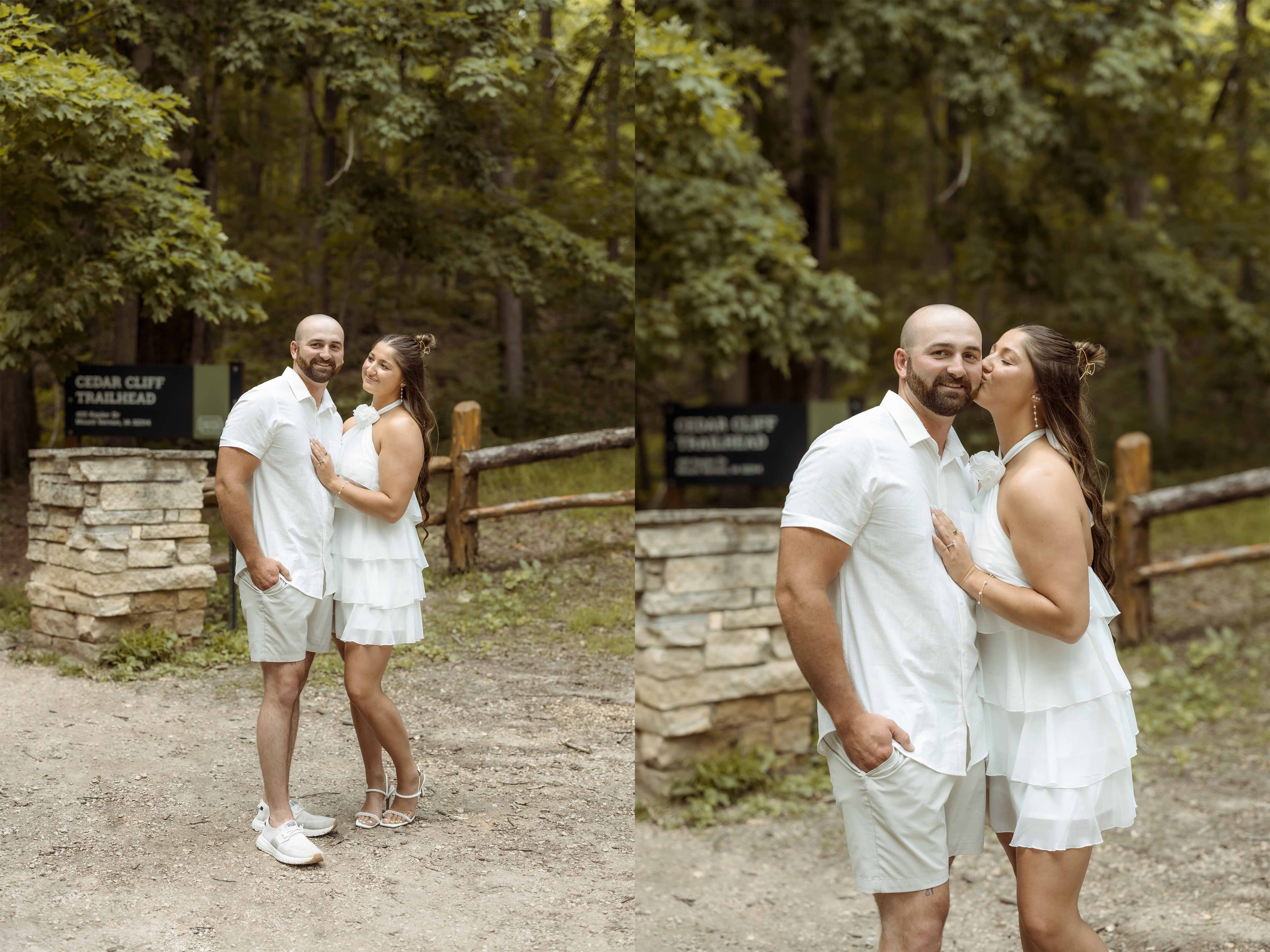 Palisades Park Engagement, Mount Vernon, Iowa