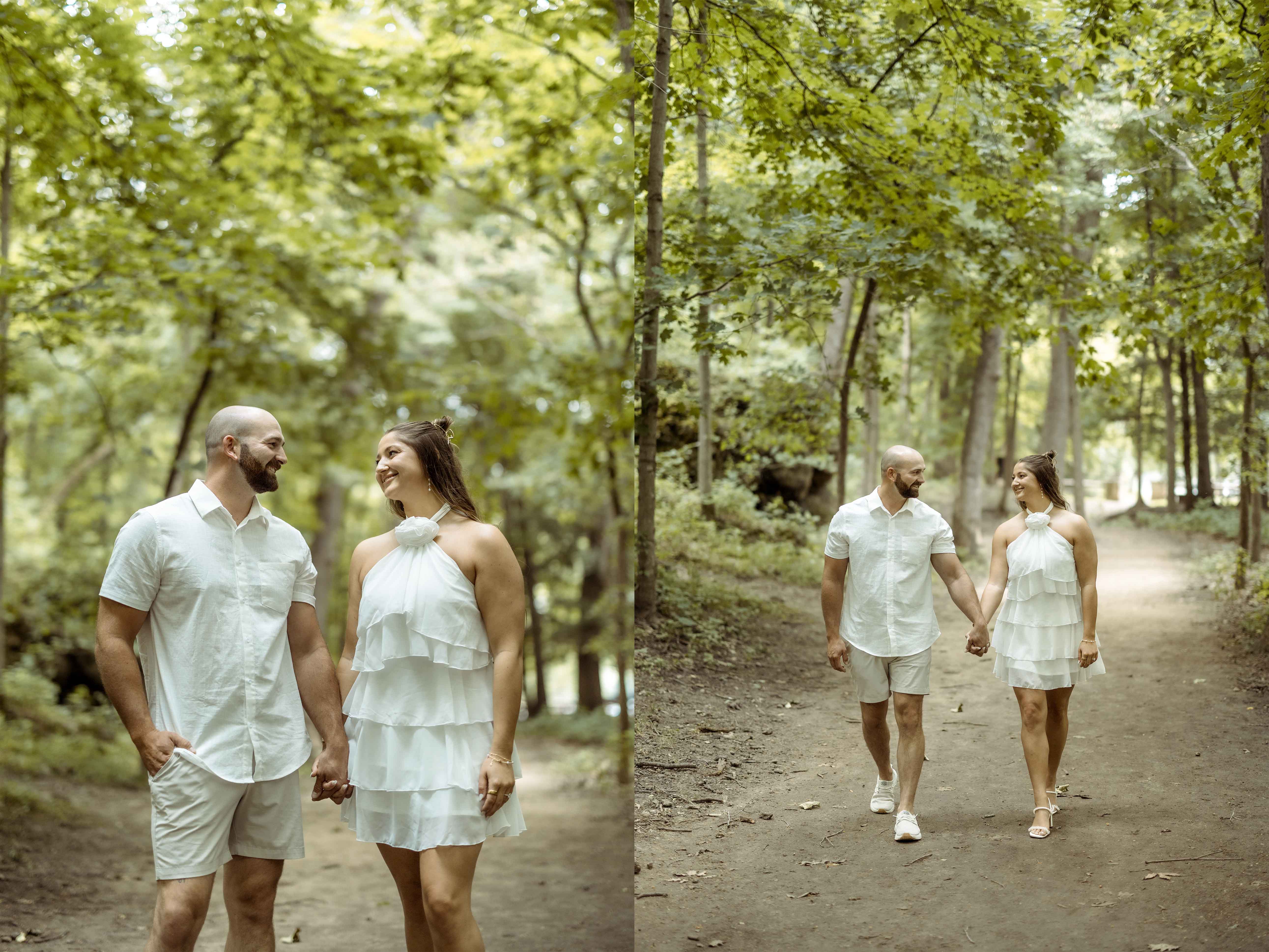 Palisades Park Engagement, Mount Vernon, Iowa