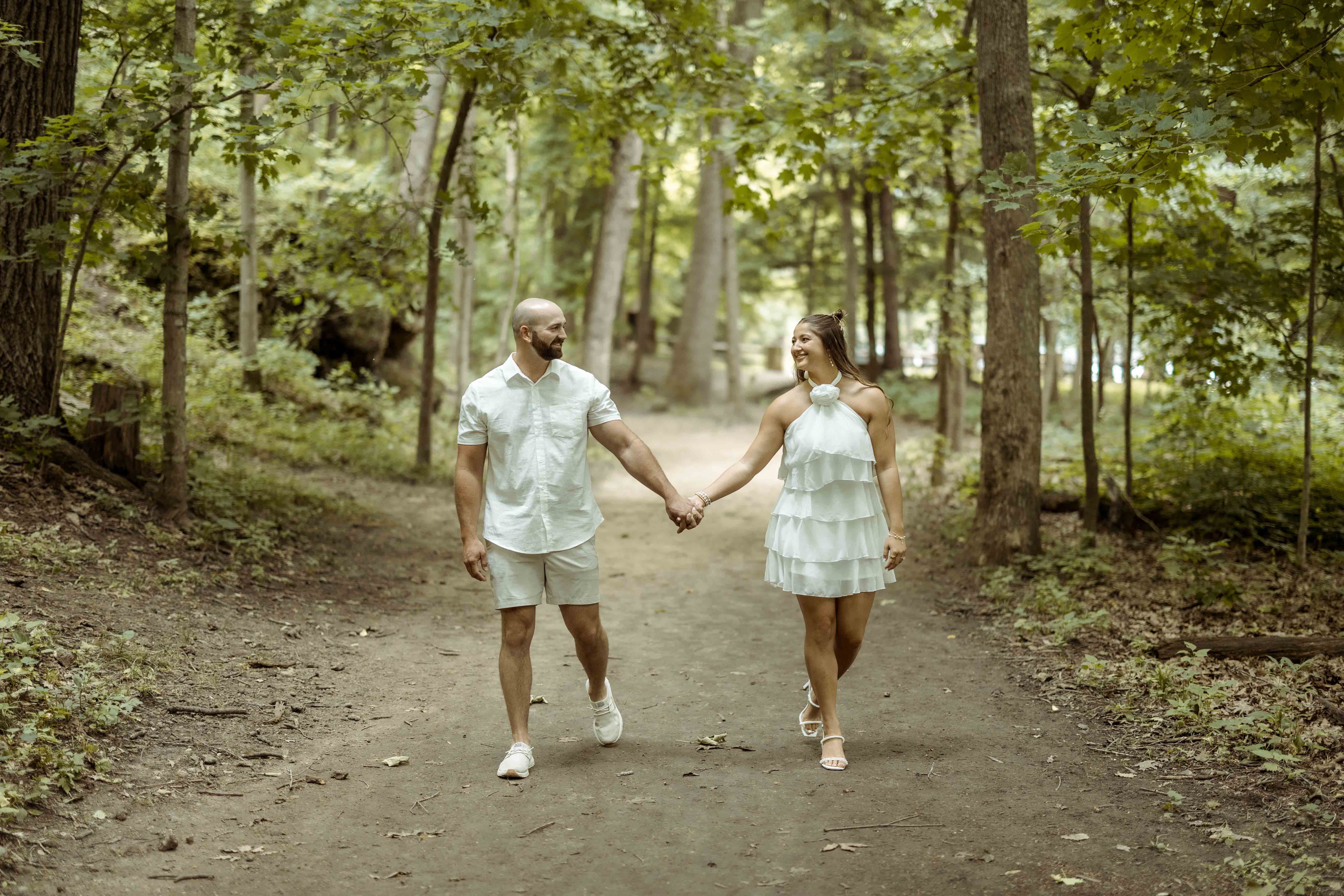 Palisades Park Engagement, Mount Vernon, Iowa