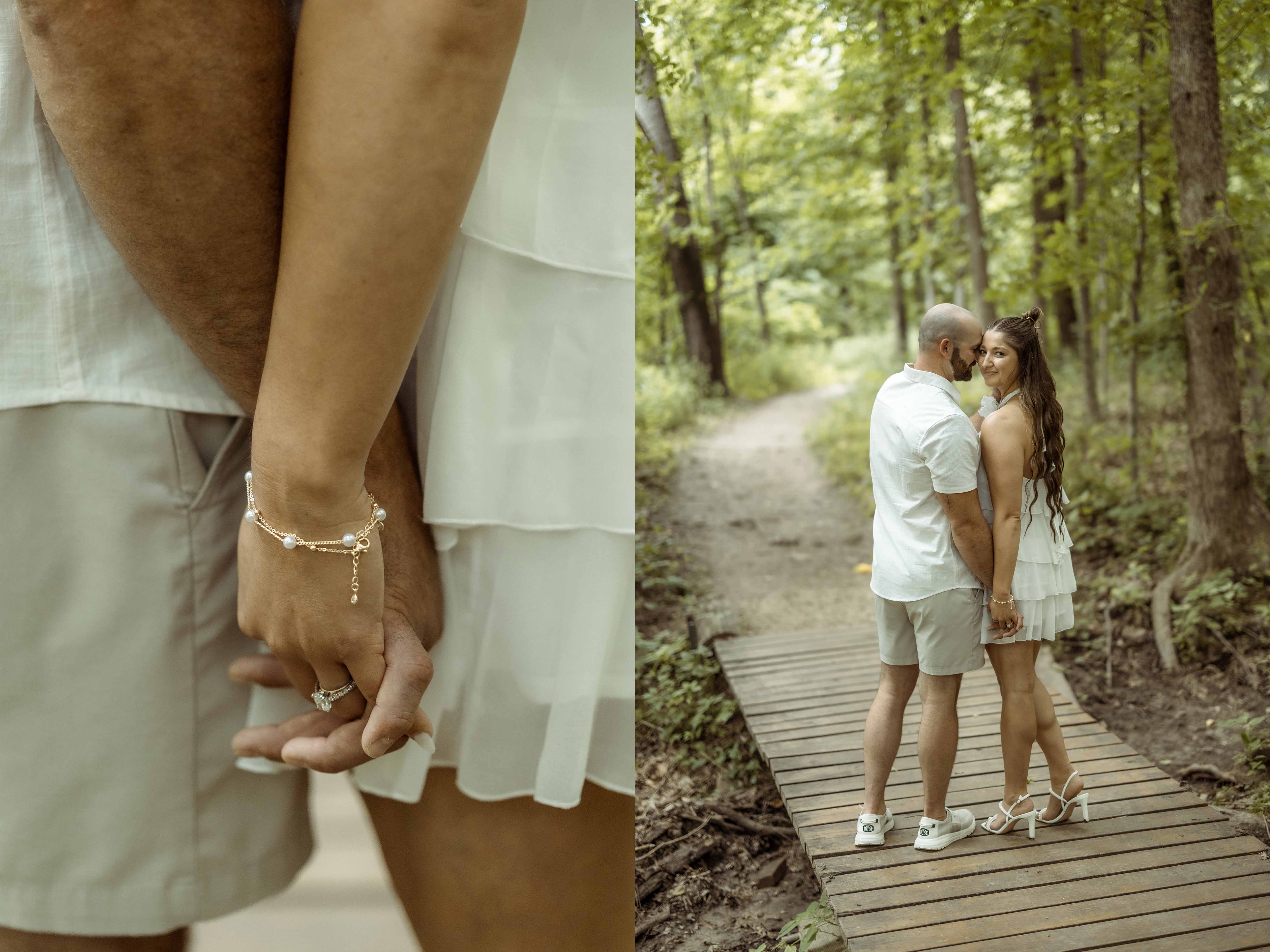 Palisades Park Engagement, Mount Vernon, Iowa