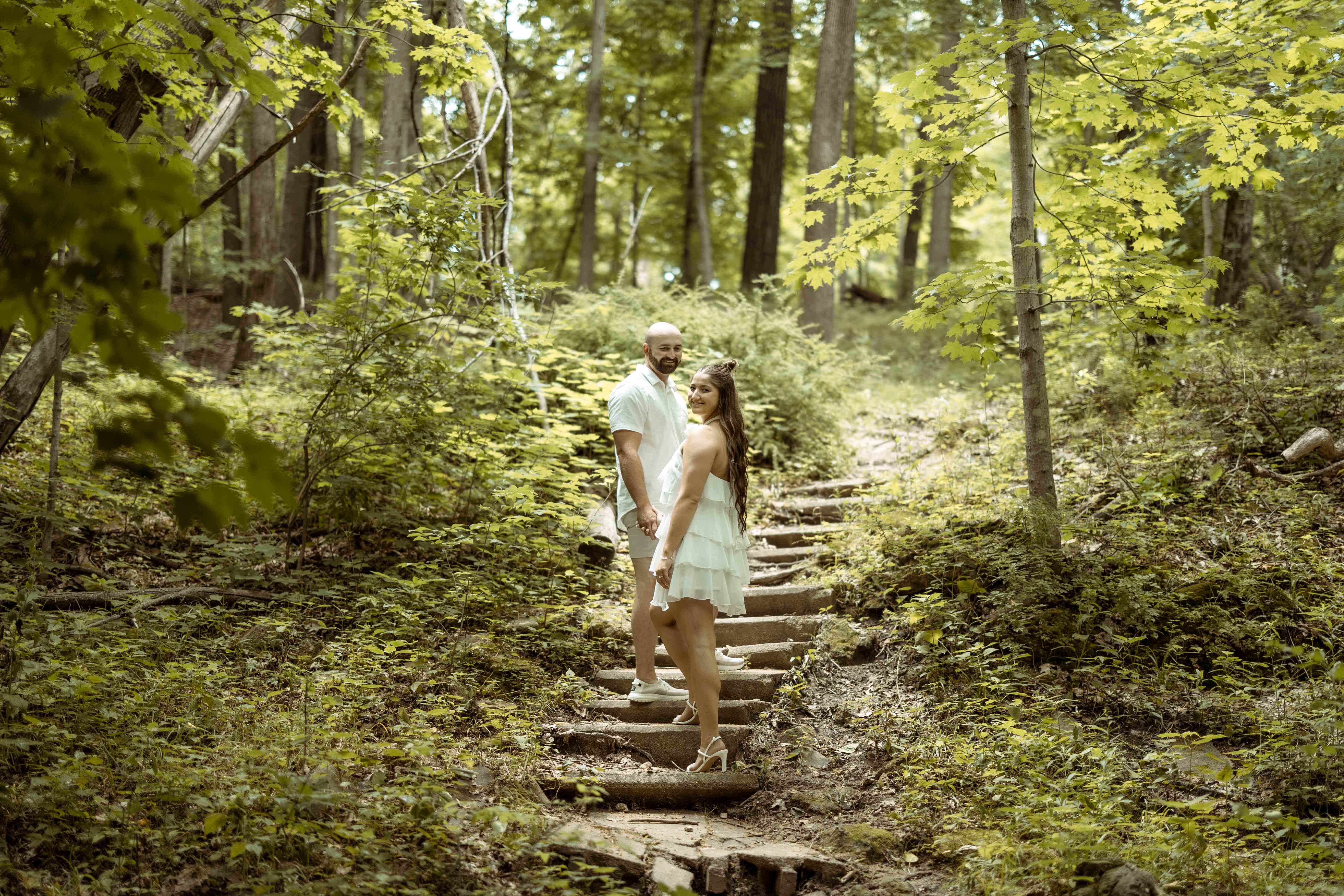 Palisades Park Engagement, Mount Vernon, Iowa