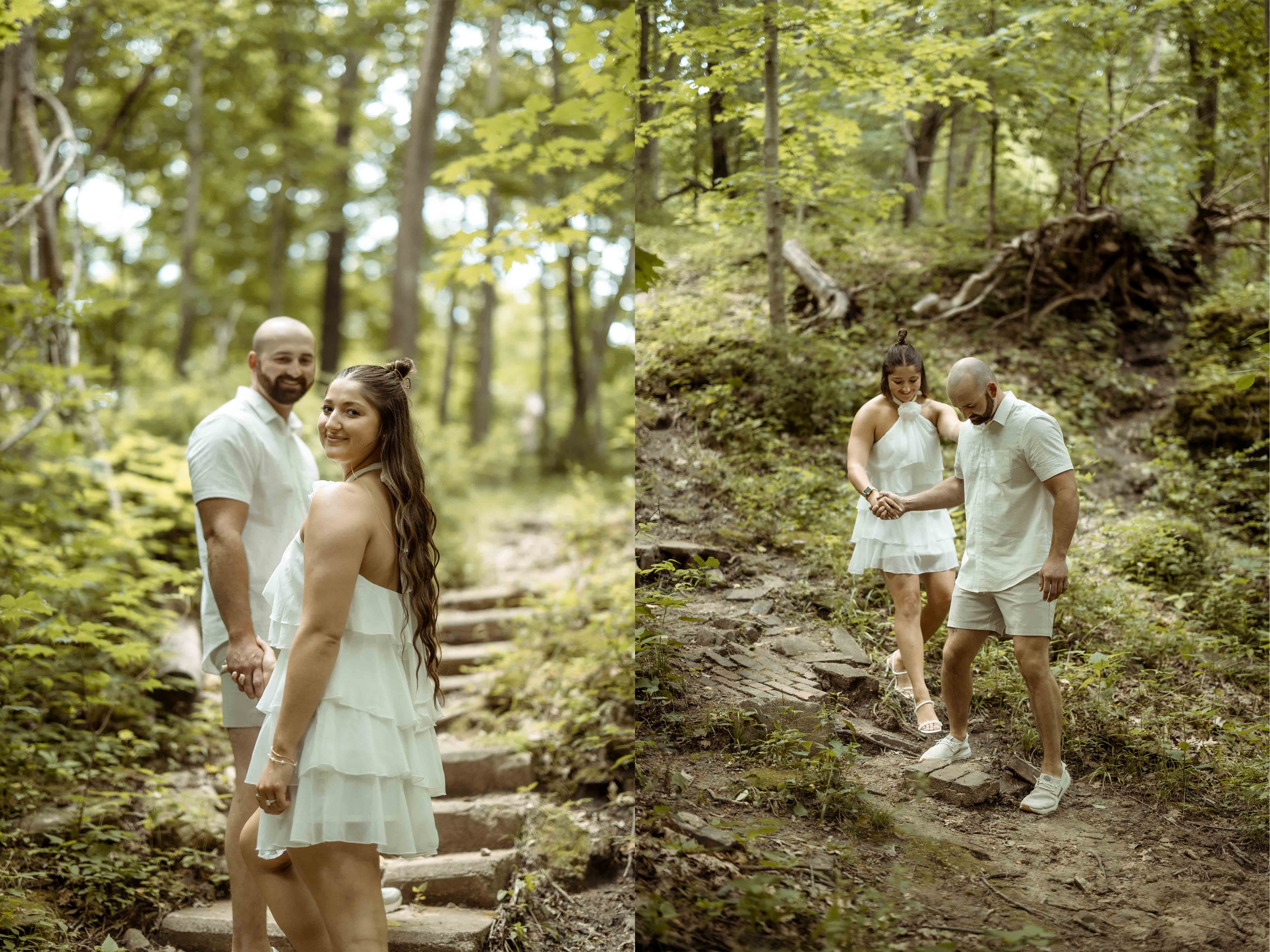 Palisades Park Engagement, Mount Vernon, Iowa