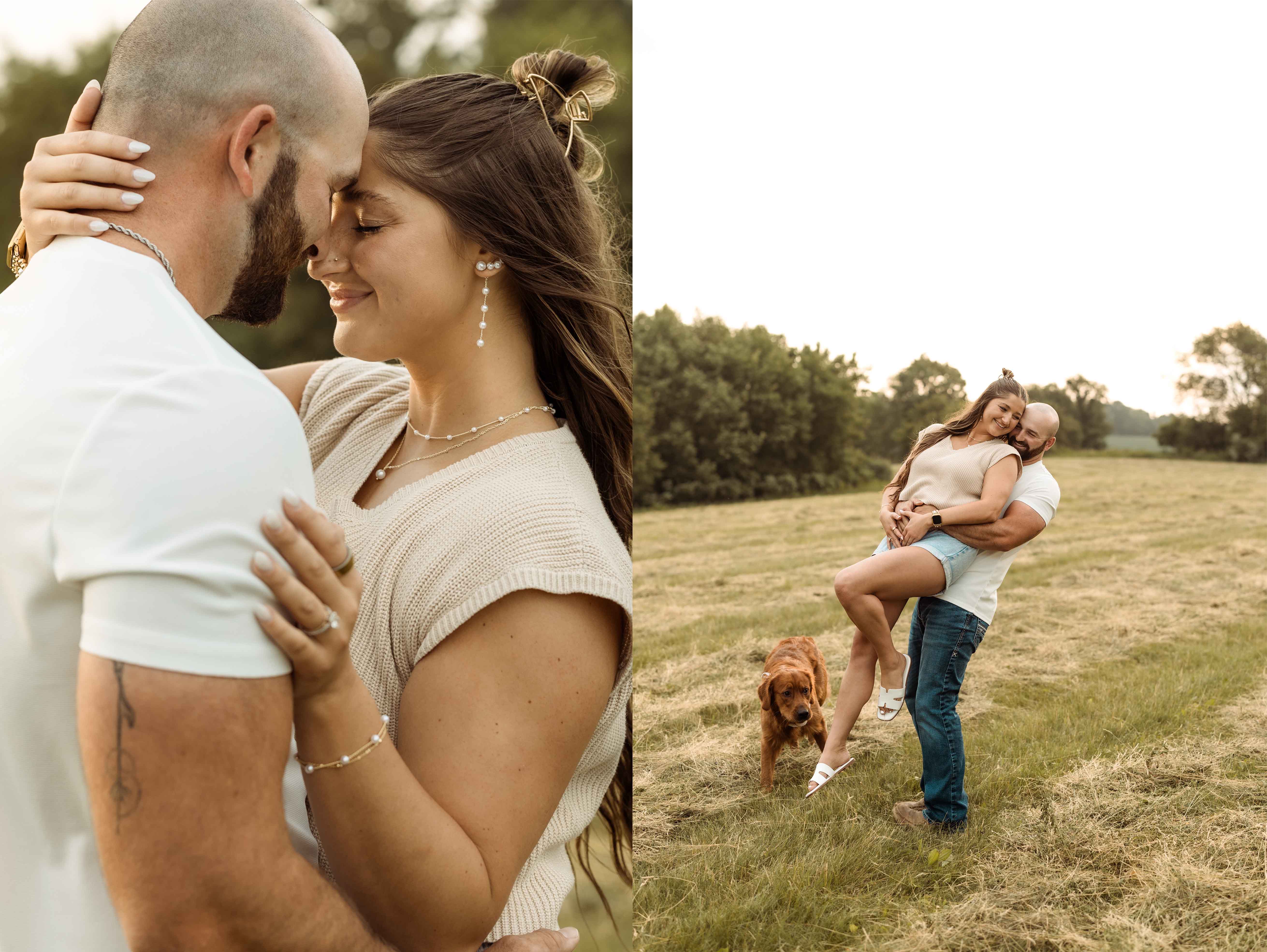 Palisades Park Engagement, Mount Vernon, Iowa