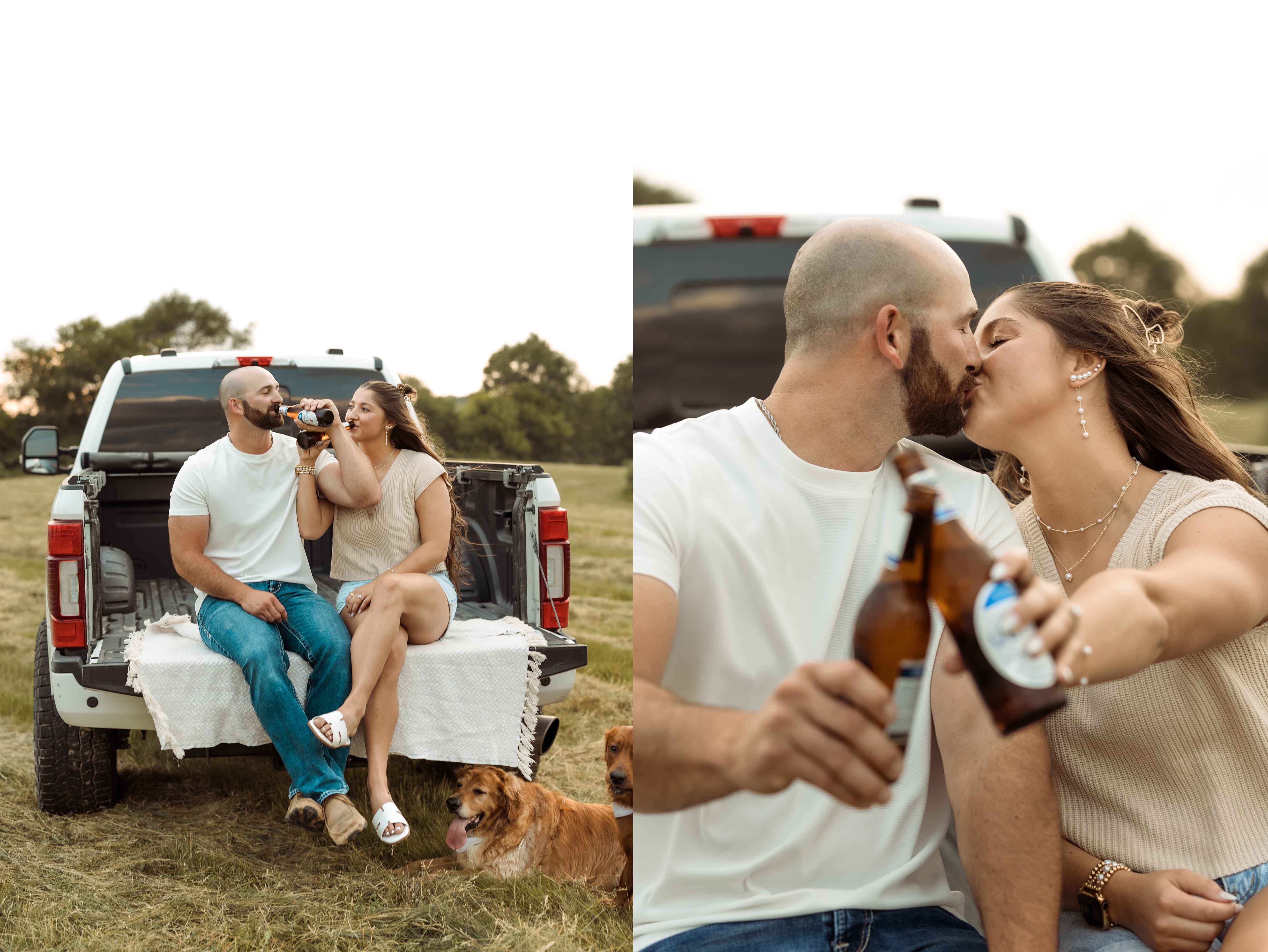 Palisades Park Engagement, Mount Vernon, Iowa