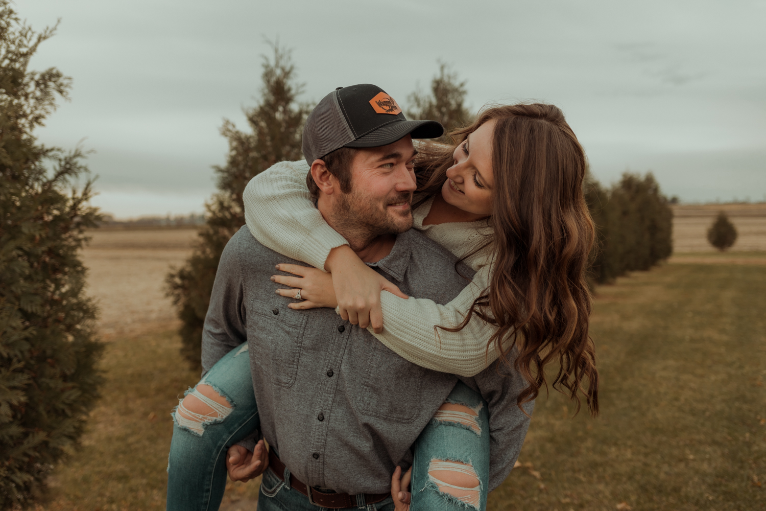Wildwood Golf Course engagement pictures, Charles City, Iowa
