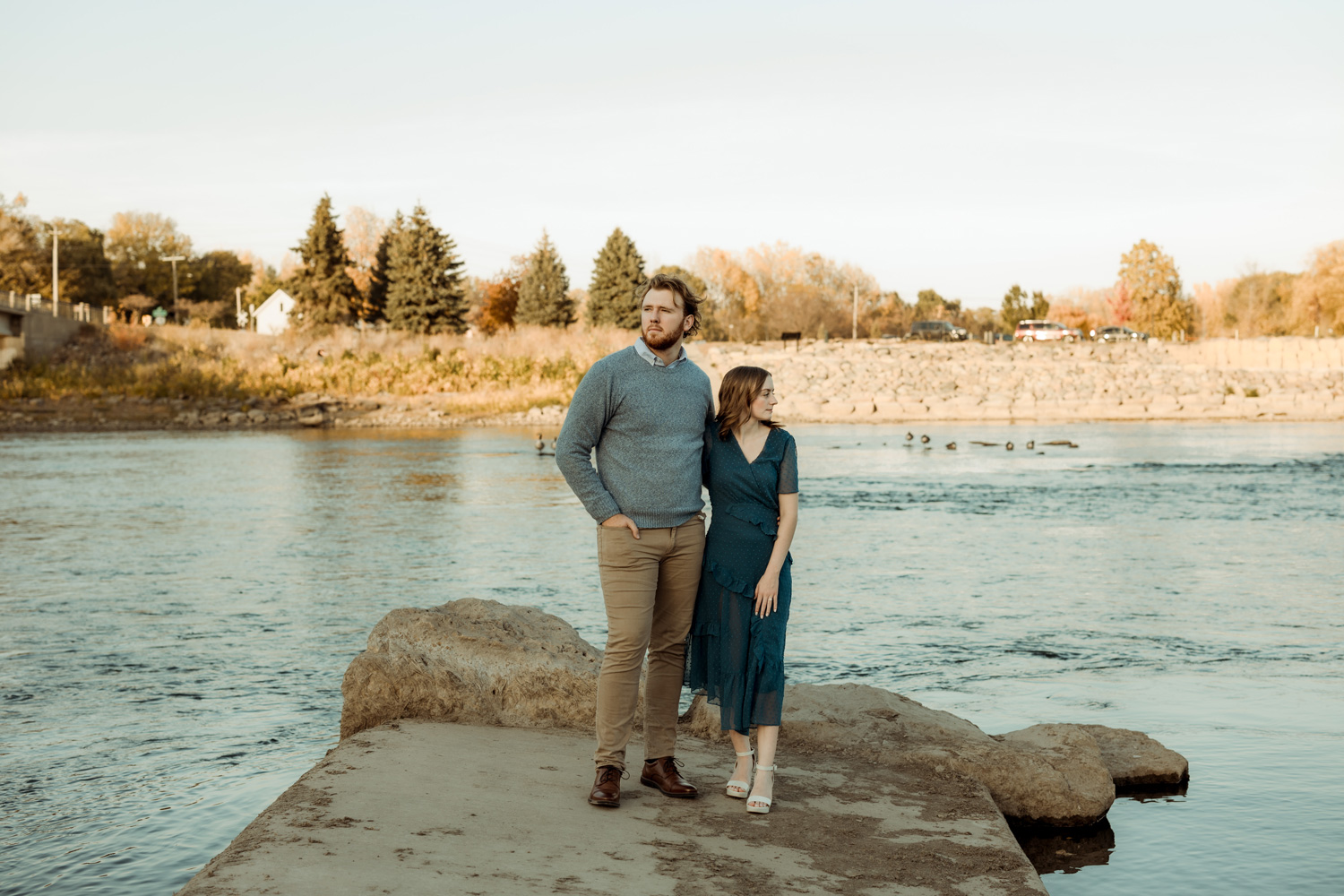 Big Woods Lake Engagement Pictures, Cedar Falls, Iowa