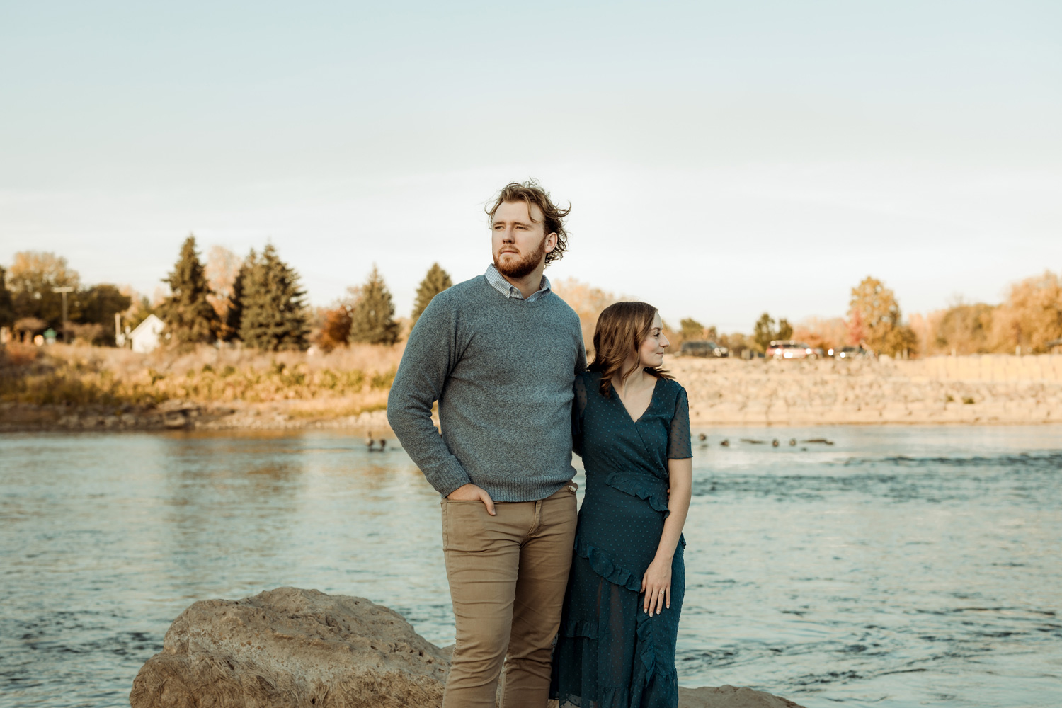 Big Woods Lake Engagement Pictures, Cedar Falls, Iowa