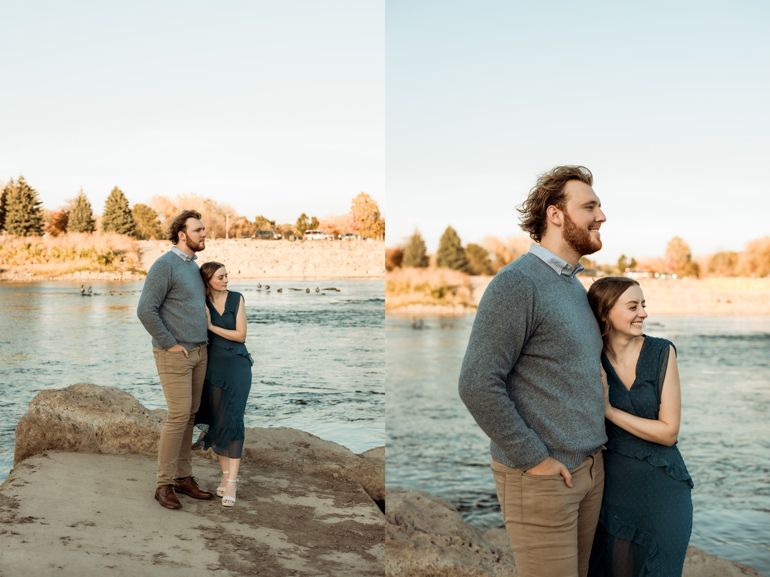 Big Woods Lake Engagement Pictures, Cedar Falls, Iowa