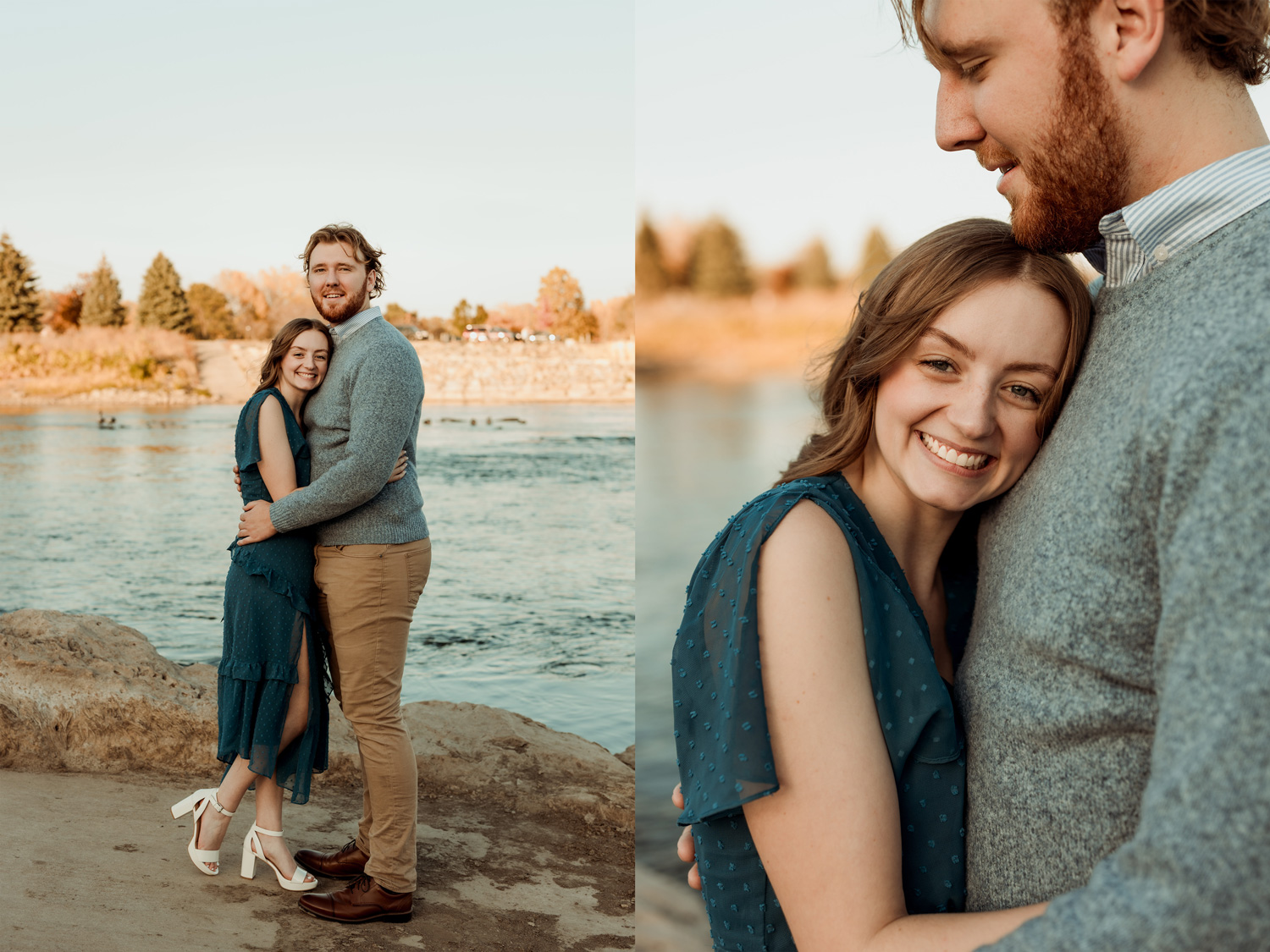 Big Woods Lake Engagement Pictures, Cedar Falls, Iowa