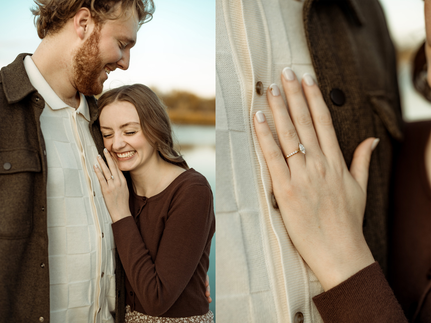 Big Woods Lake Engagement Pictures, Cedar Falls, Iowa