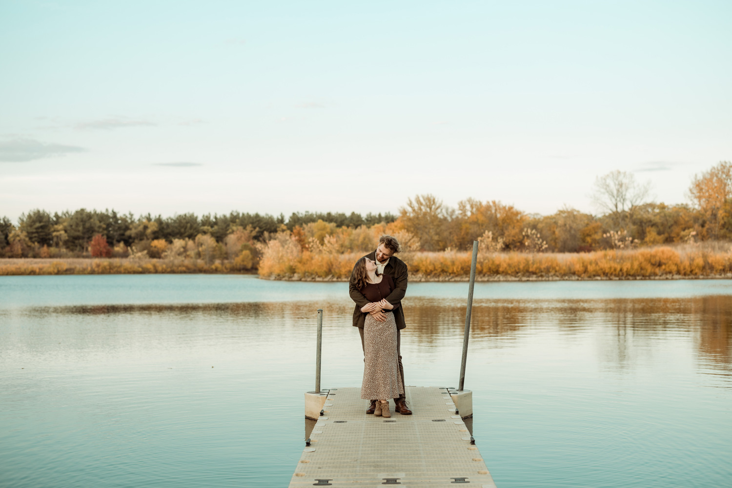 Big Woods Lake Engagement Pictures, Cedar Falls, Iowa