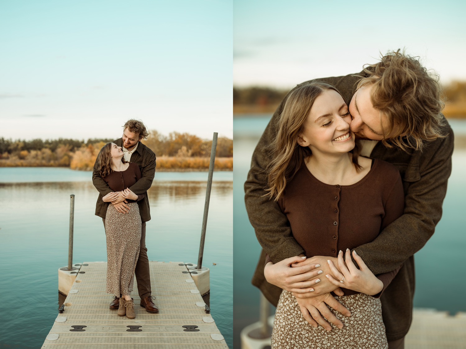 Big Woods Lake Engagement Pictures, Cedar Falls, Iowa