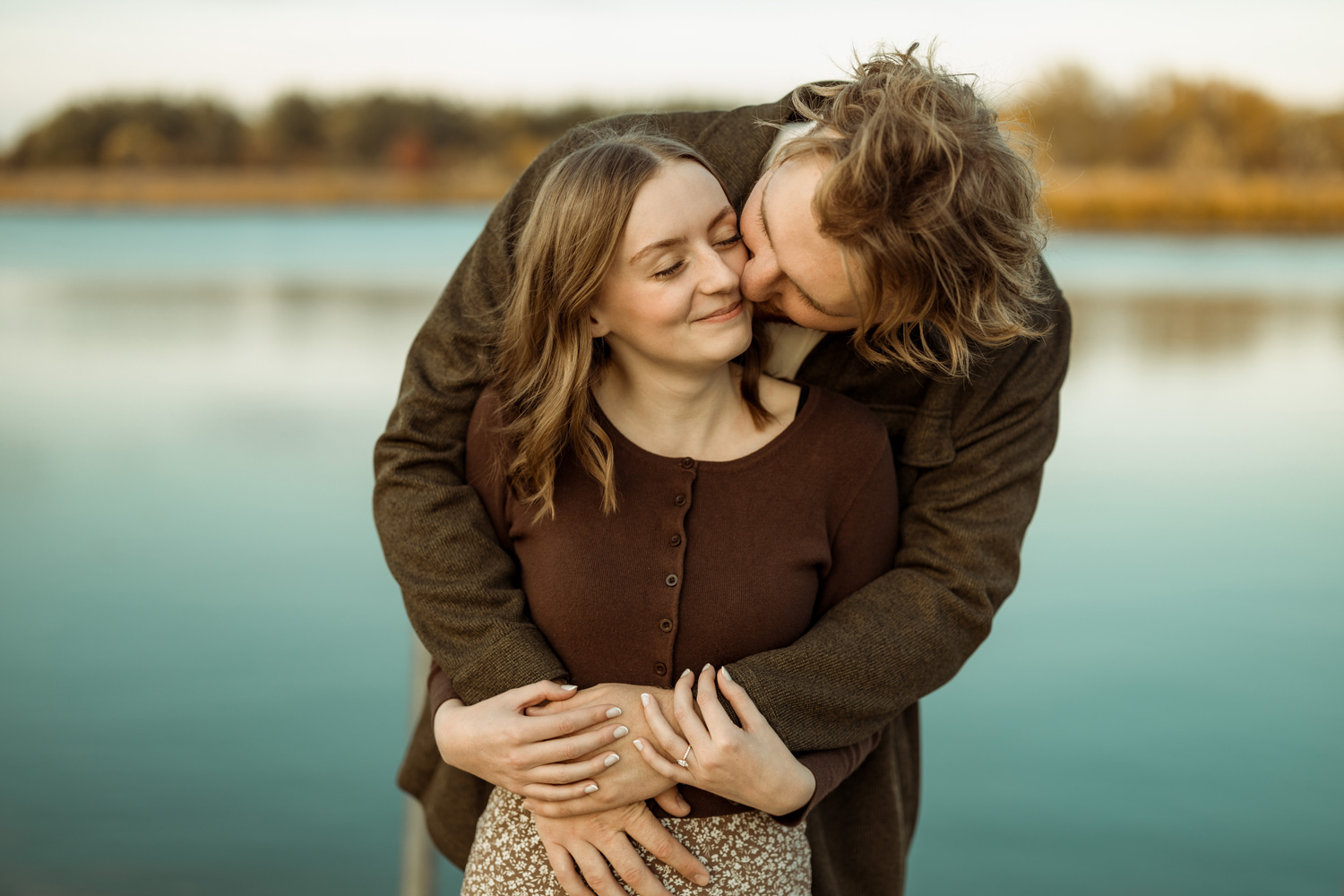 Big Woods Lake Engagement Pictures, Cedar Falls, Iowa
