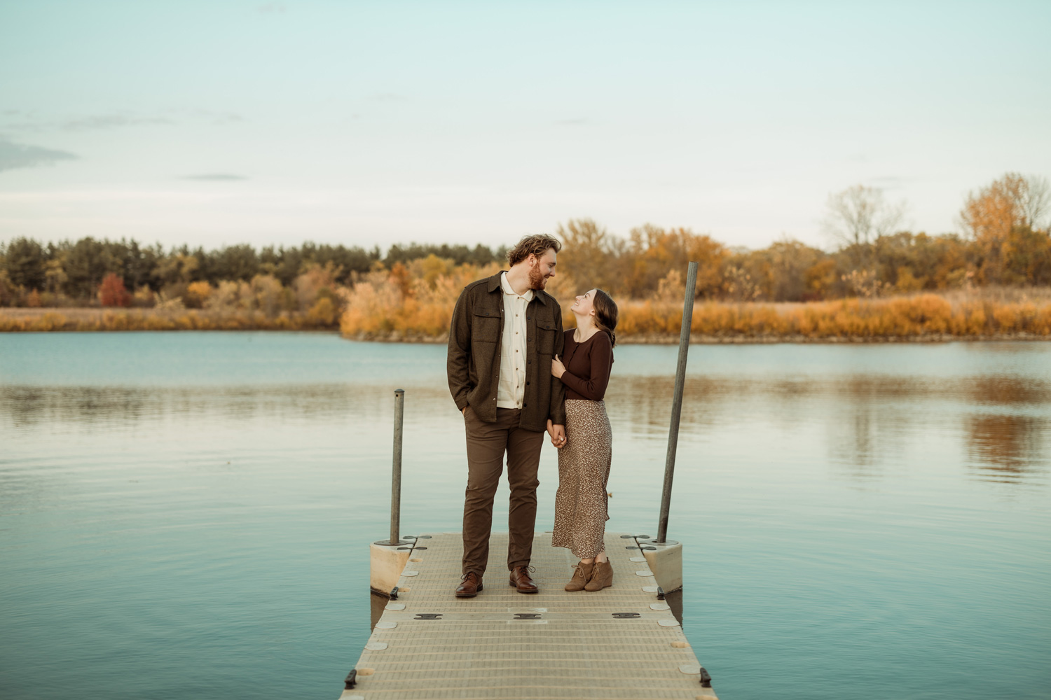 Big Woods Lake Engagement Pictures, Cedar Falls, Iowa