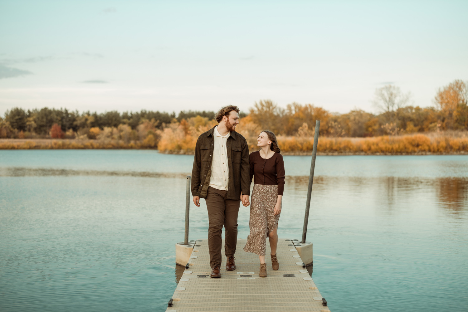 Big Woods Lake Engagement Pictures, Cedar Falls, Iowa